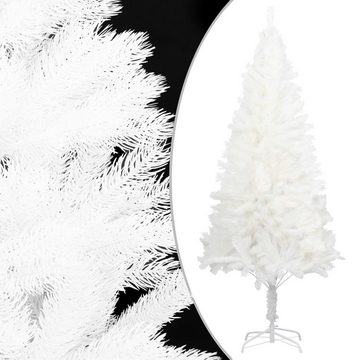 vidaXL Künstlicher Weihnachtsbaum Künstlicher Weihnachtsbaum mit LEDs Kugeln Weiß 210 cm