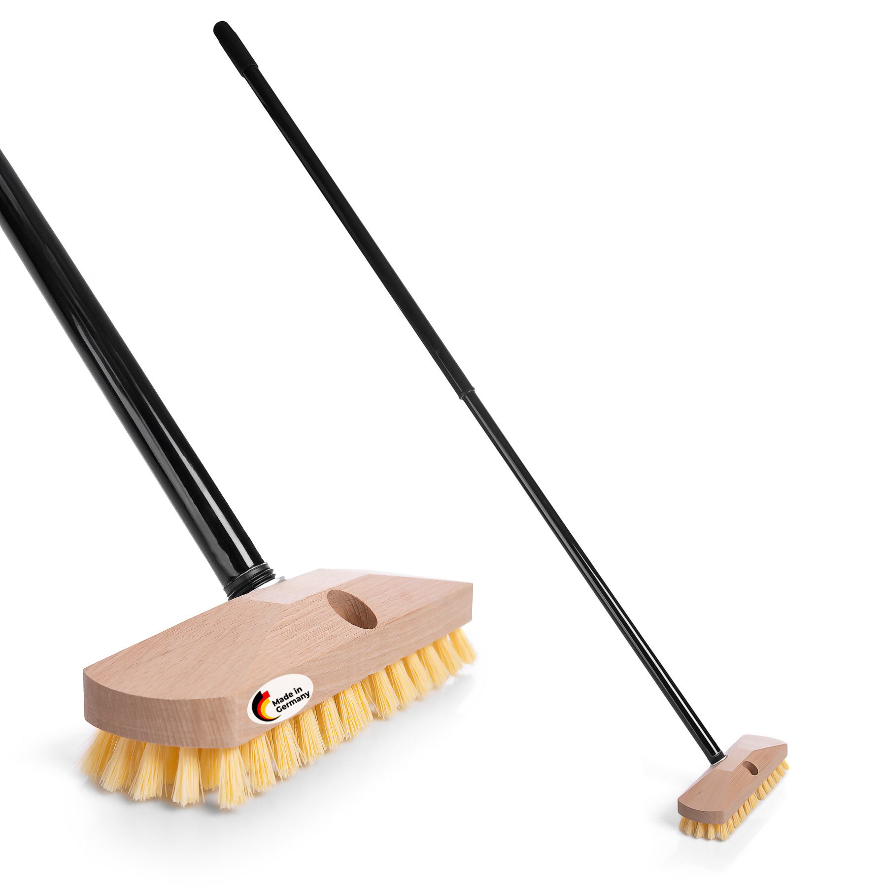 BigDean Reinigungsbürste Schrubber mit Teleskopstiel– Schrubberbürste robust & Made in Germany, (1-tlg)