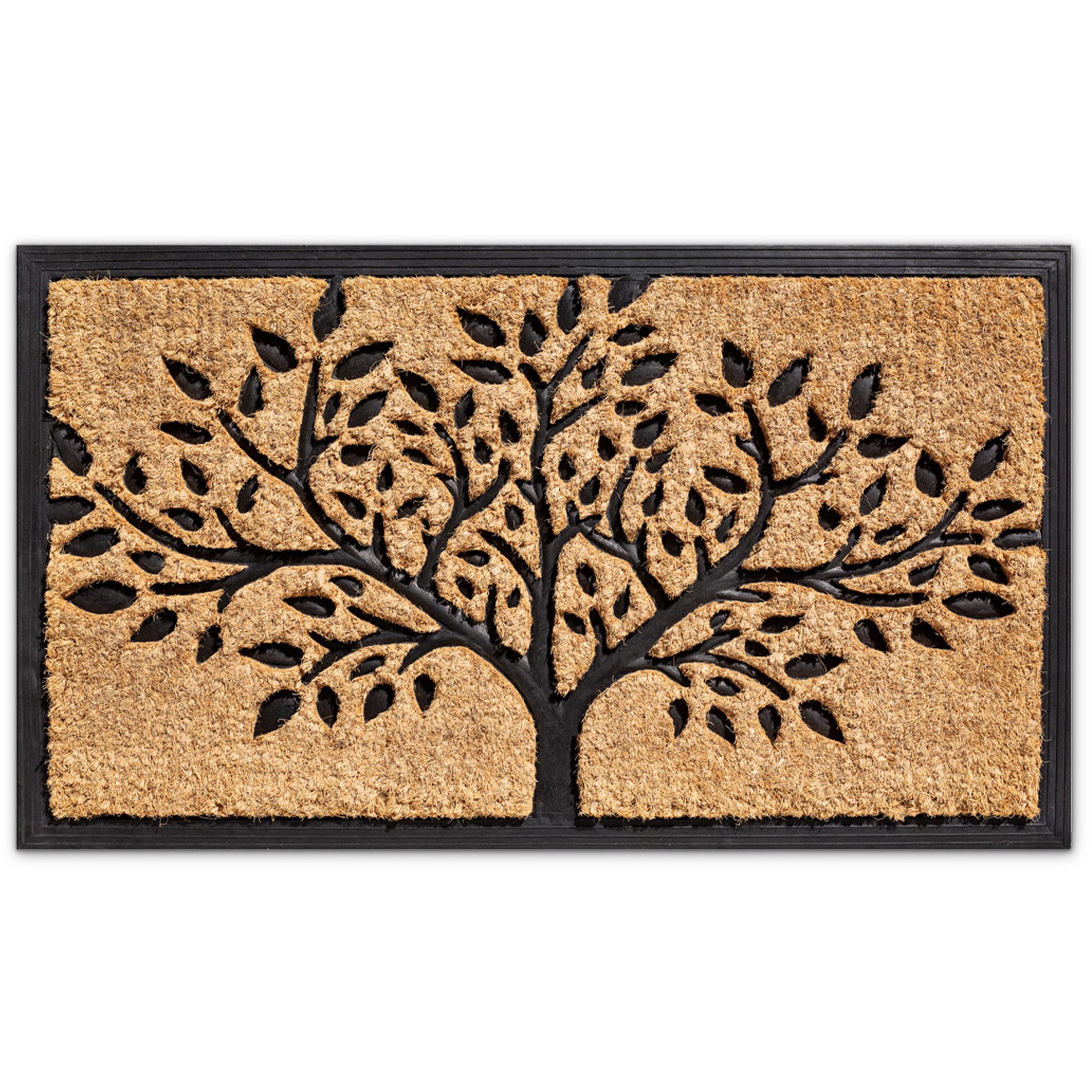 matches21 HOME & HOBBY Fußmatte Kokosmatte Baum 45x75 cm als aussen Sauberl günstig online kaufen