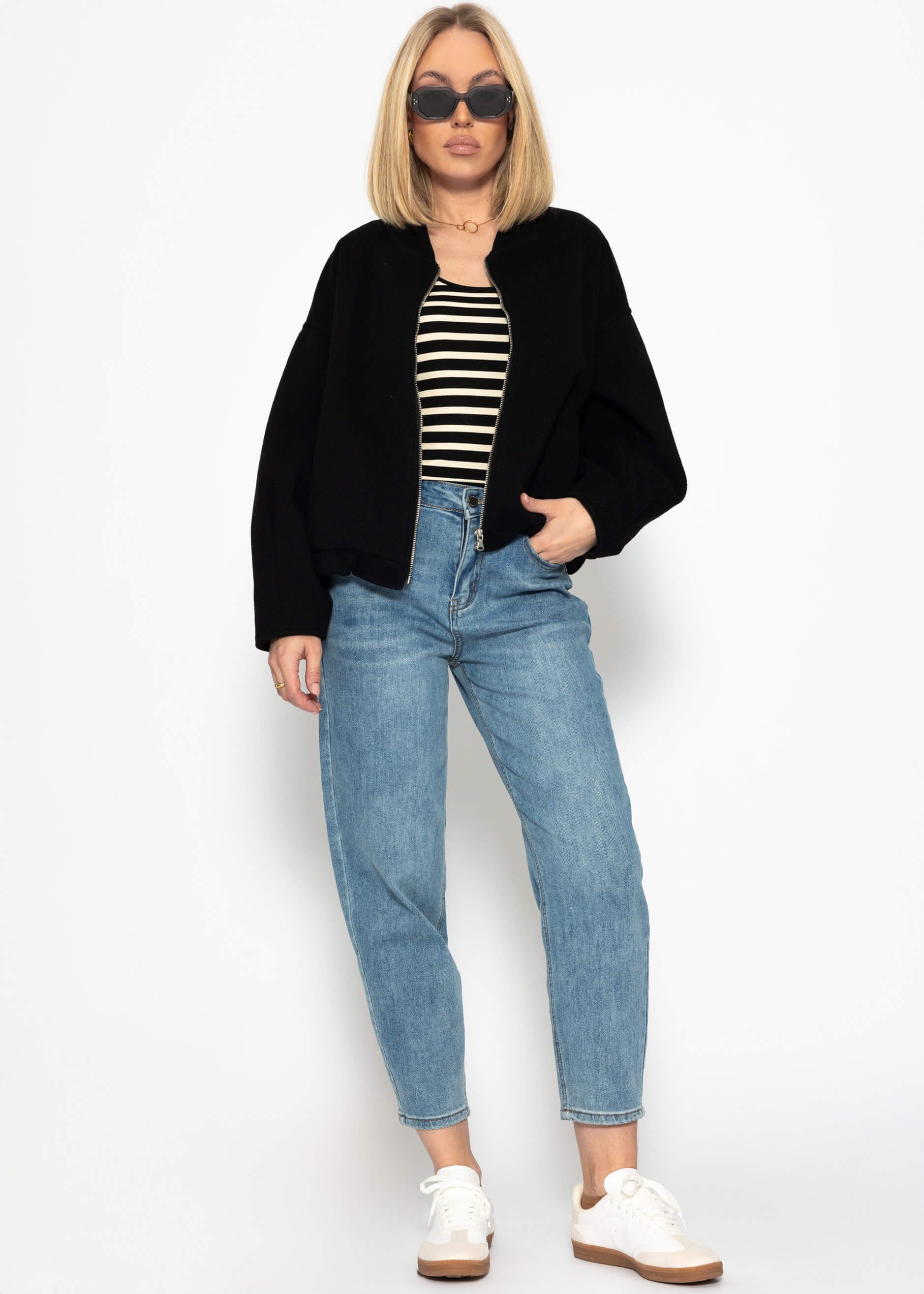SASSYCLASSY T-Shirt Modisches Basic Ripp-Top Damen günstig online kaufen