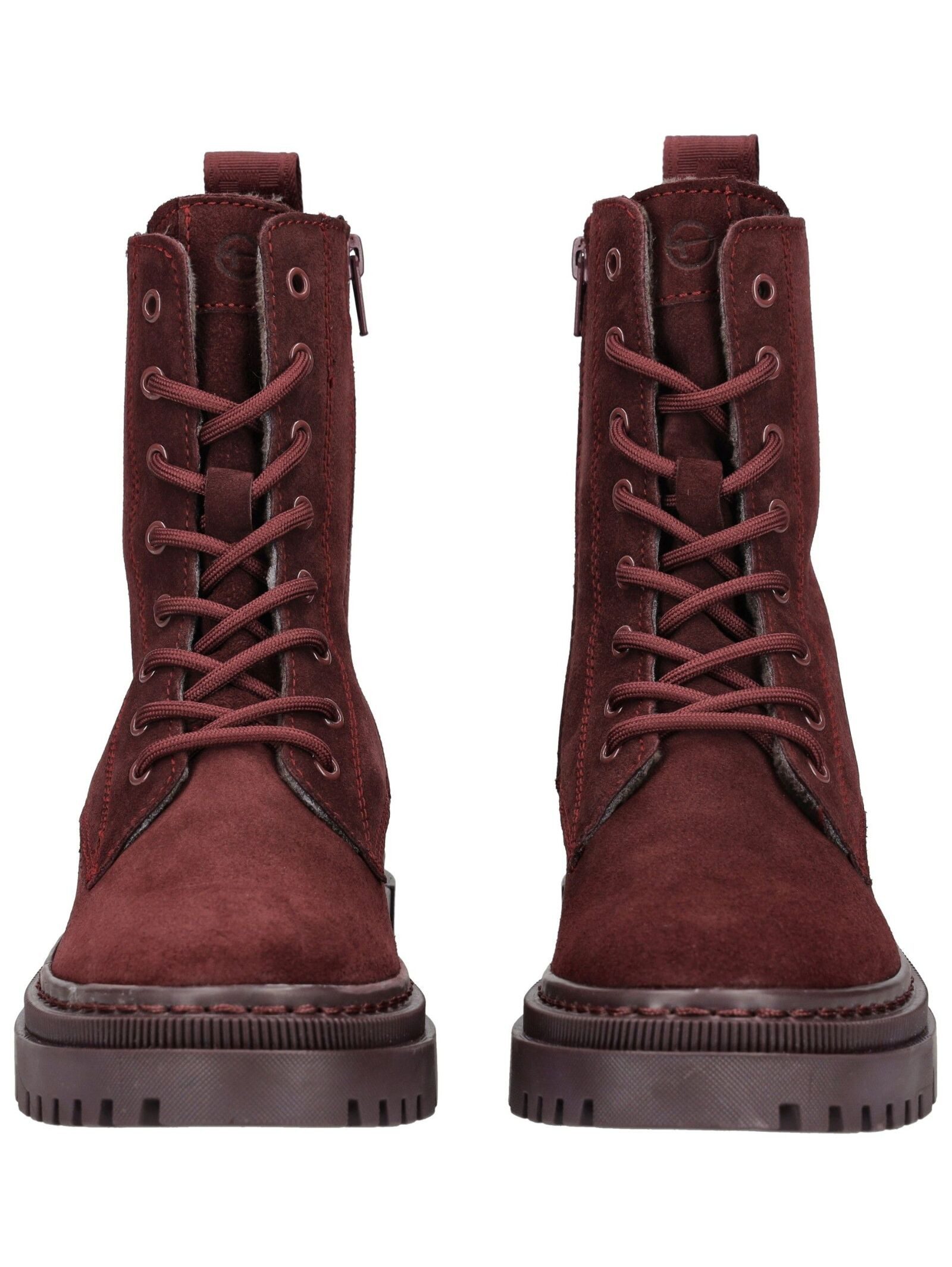 Tamaris Stiefelette Veloursleder . Schnürstiefelette