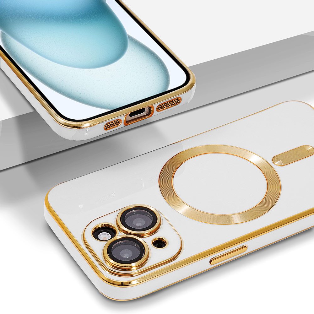 FITSU Handyhülle Hülle für iPhone 15 Handyhülle MagSafe kompatibel mit Kameraschutz 6,1 Zoll, MagSafe kompatible Schutzhülle für iPhone 15 Hülle Case Handyschale