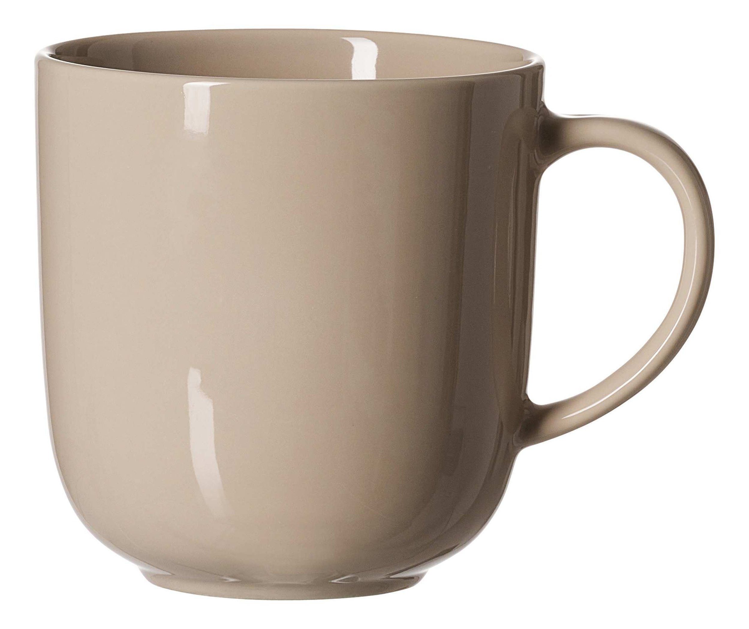 Ritzenhoff & Breker Becher Kaffeebecher aus Steinzeug im Used Look 400 ml braun, Steinzeug