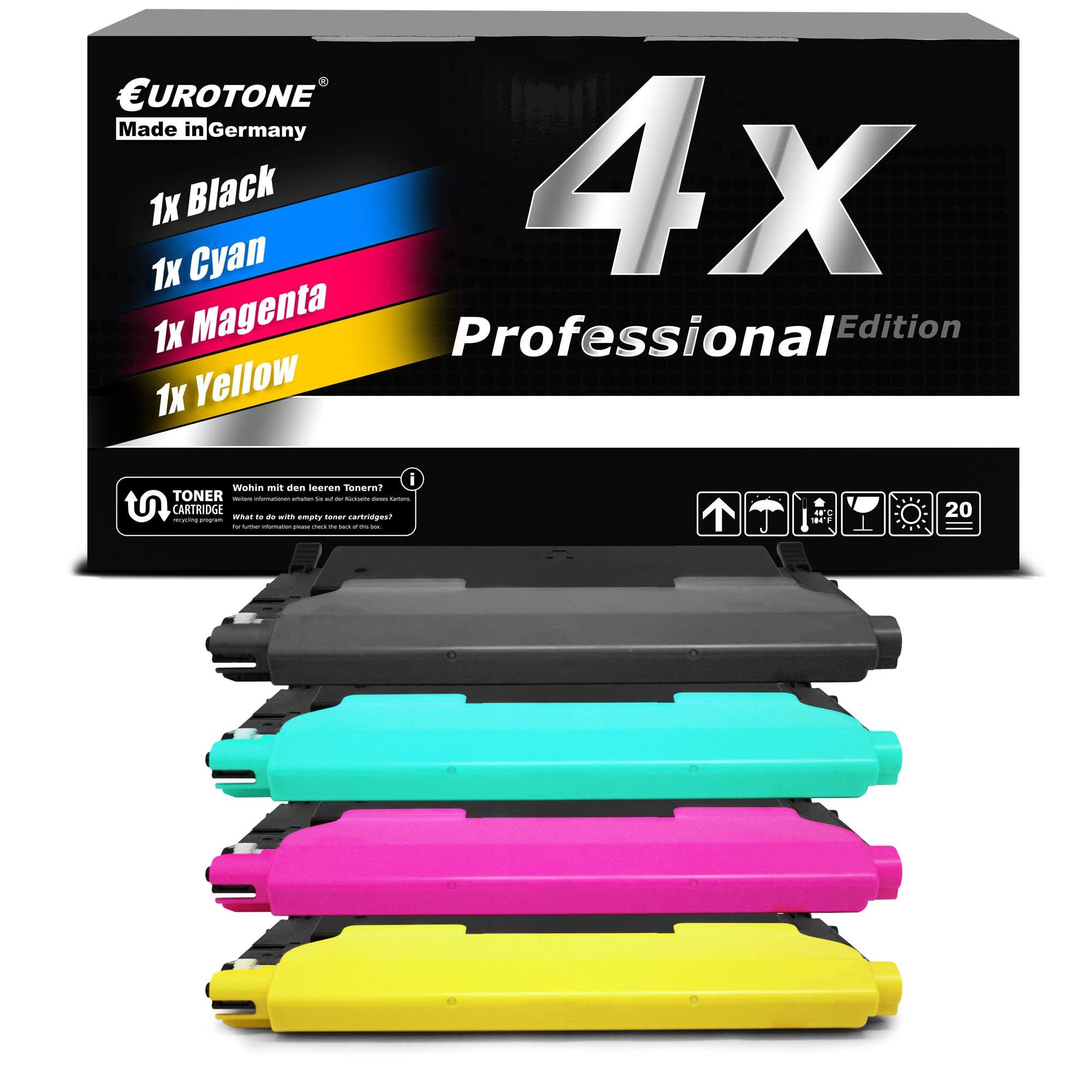 Eurotone Tonerkartusche CLT-K4092S, CLT-C4092S, CLT-M4092S, CLT-Y4092S, CLT-C4092, (Einzelpack, 1-St), Kompatibel, sofort einsatzbereit