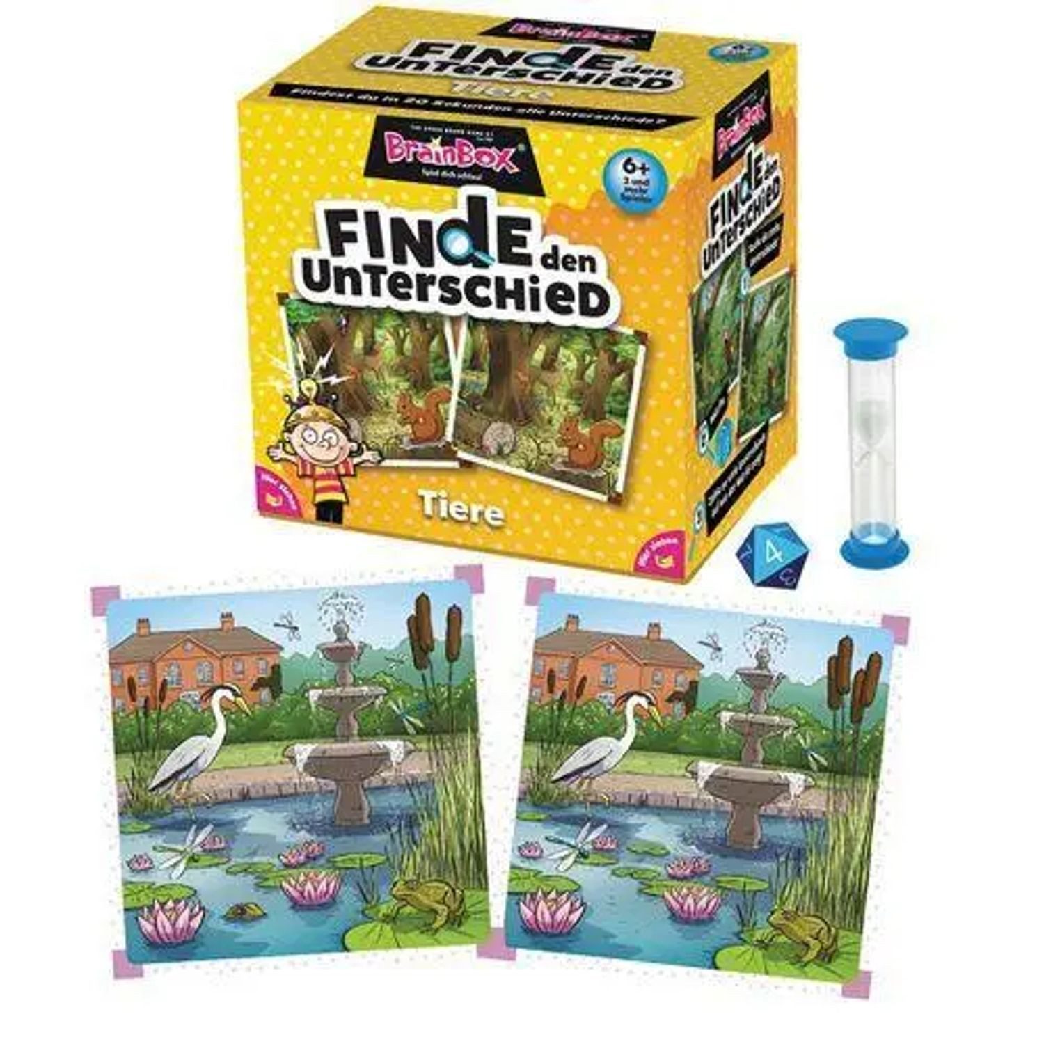 BrainBox Spiel BrainBox - Finde den Unterschied Tiere