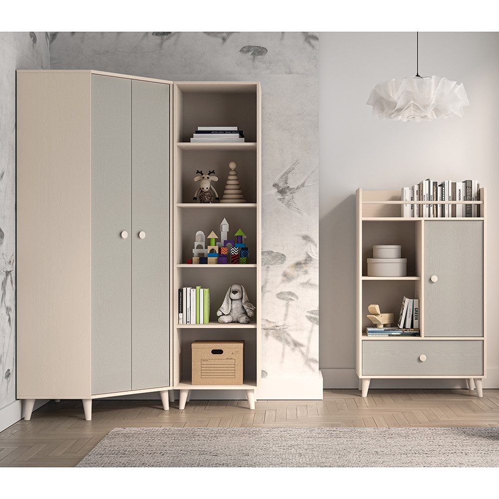 Lomadox Jugendzimmer-Set MODICA-131, (Sparset, 3-tlg., Eckkleiderschrank günstig online kaufen