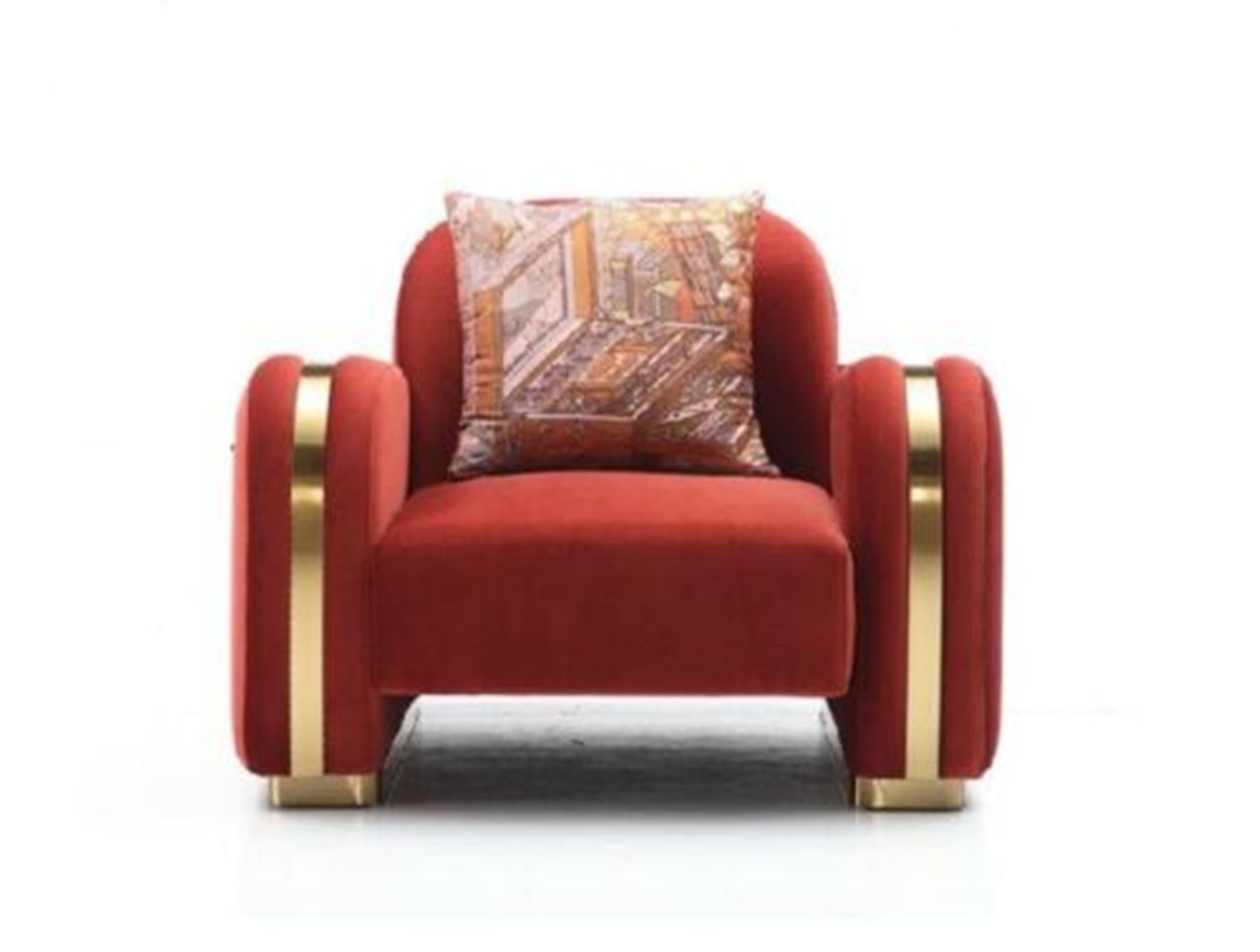 Neu, JVmoebel Sitzer Sofagarnitur Sofa in Luxus Design 3+2+1 Europe Set Made Möbel Rote Sofa