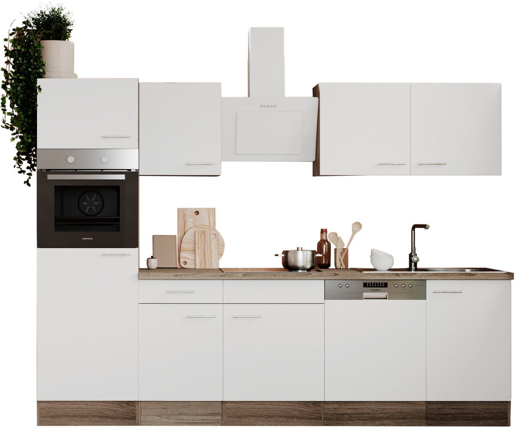 RESPEKTA Küche Oliver, Breite 280 cm, günstig online kaufen