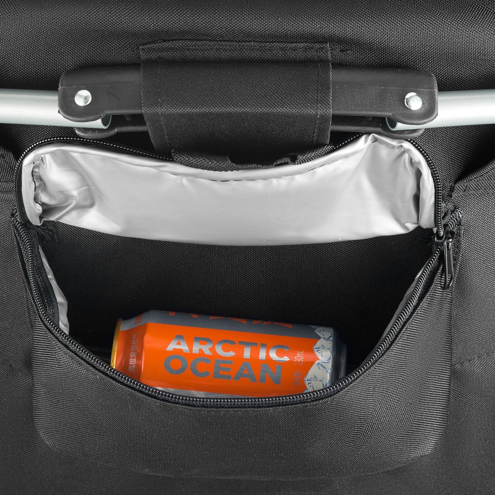 KingCamp Campingstuhl MoonChair XL Camping Klapp Stuhl, Garten Falt Sessel Kühltasche 150 kg