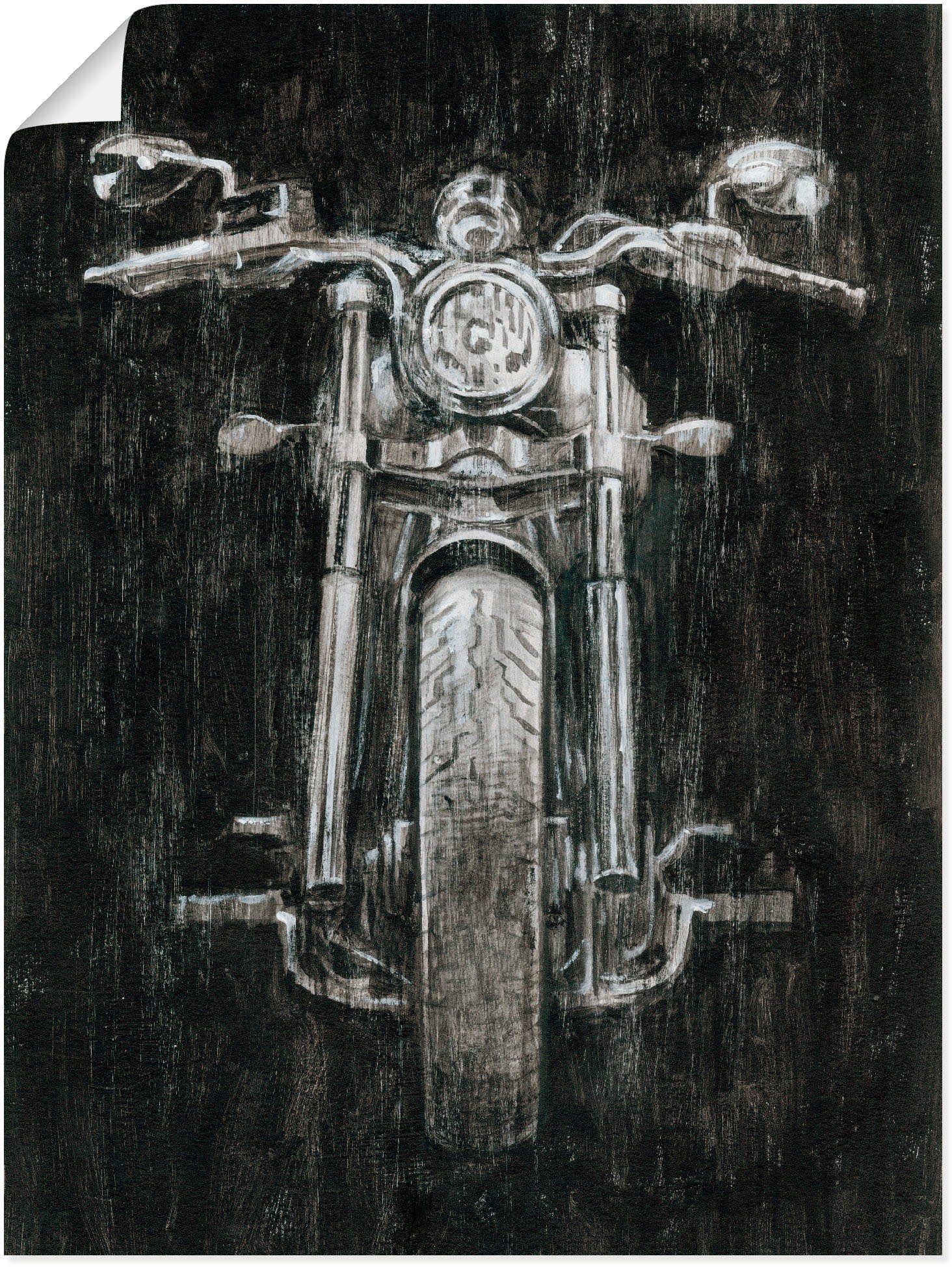 Leinwandbild, I, Poster Wandbild oder & Größen Motorräder (1 als Wandaufkleber versch. Pferd in Roller Artland Alubild, Eisernes St),