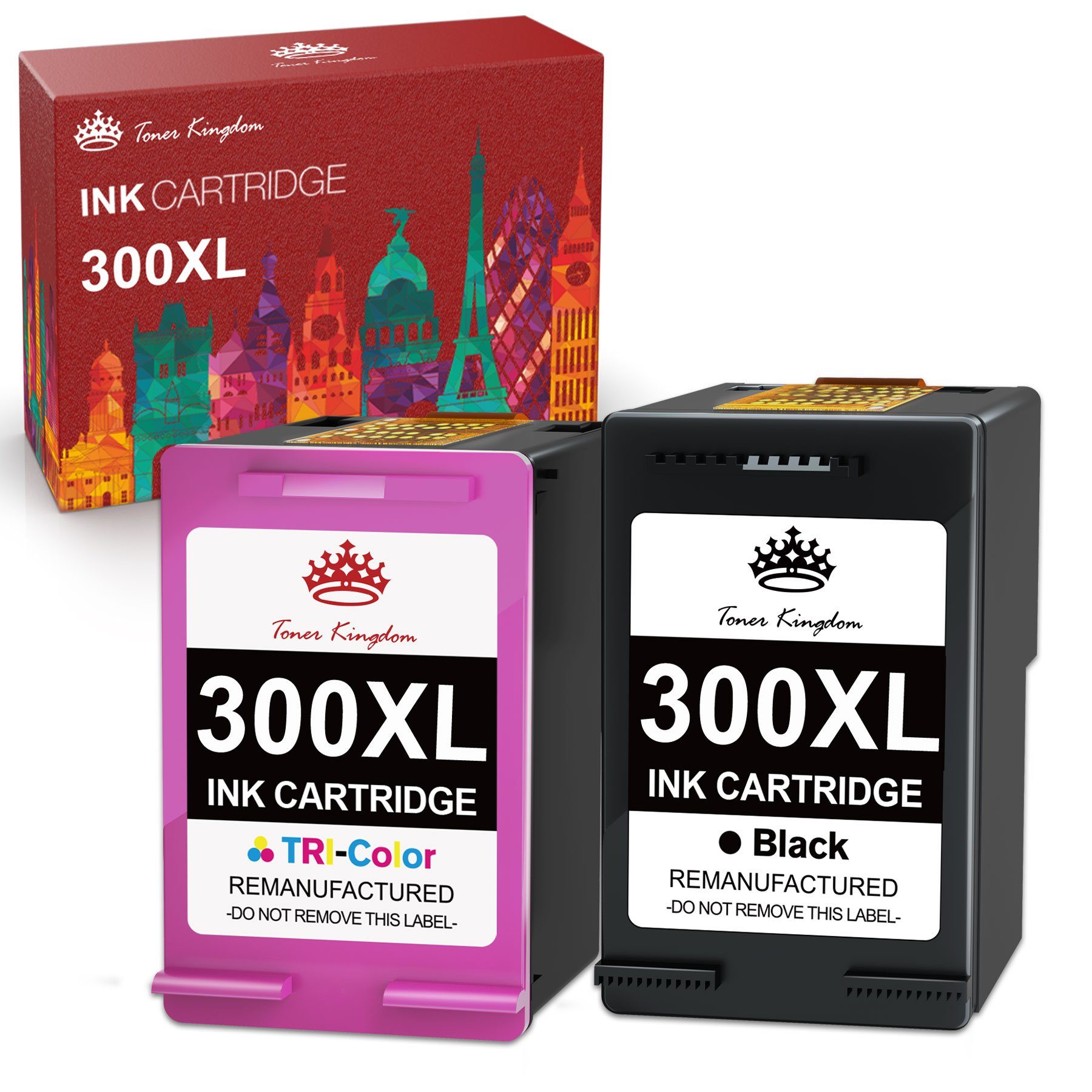 Toner Kingdom für HP 300 300XL PhotoSmart C4680 C4780 Tintenpatrone (DeskJet F4580 F4280 F4210 F2480 D5560 D1660)