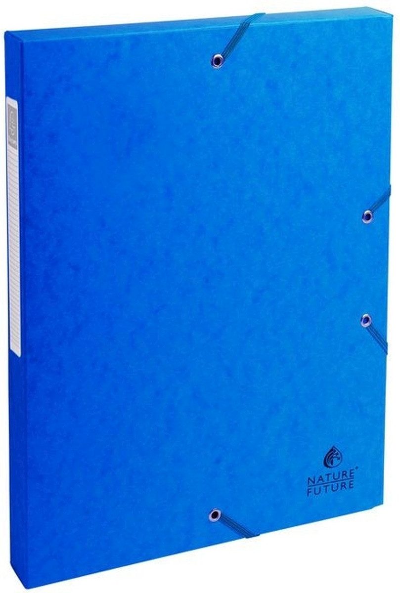 Fächermappe Sammelbox A4 30mm Manila-Karton blau