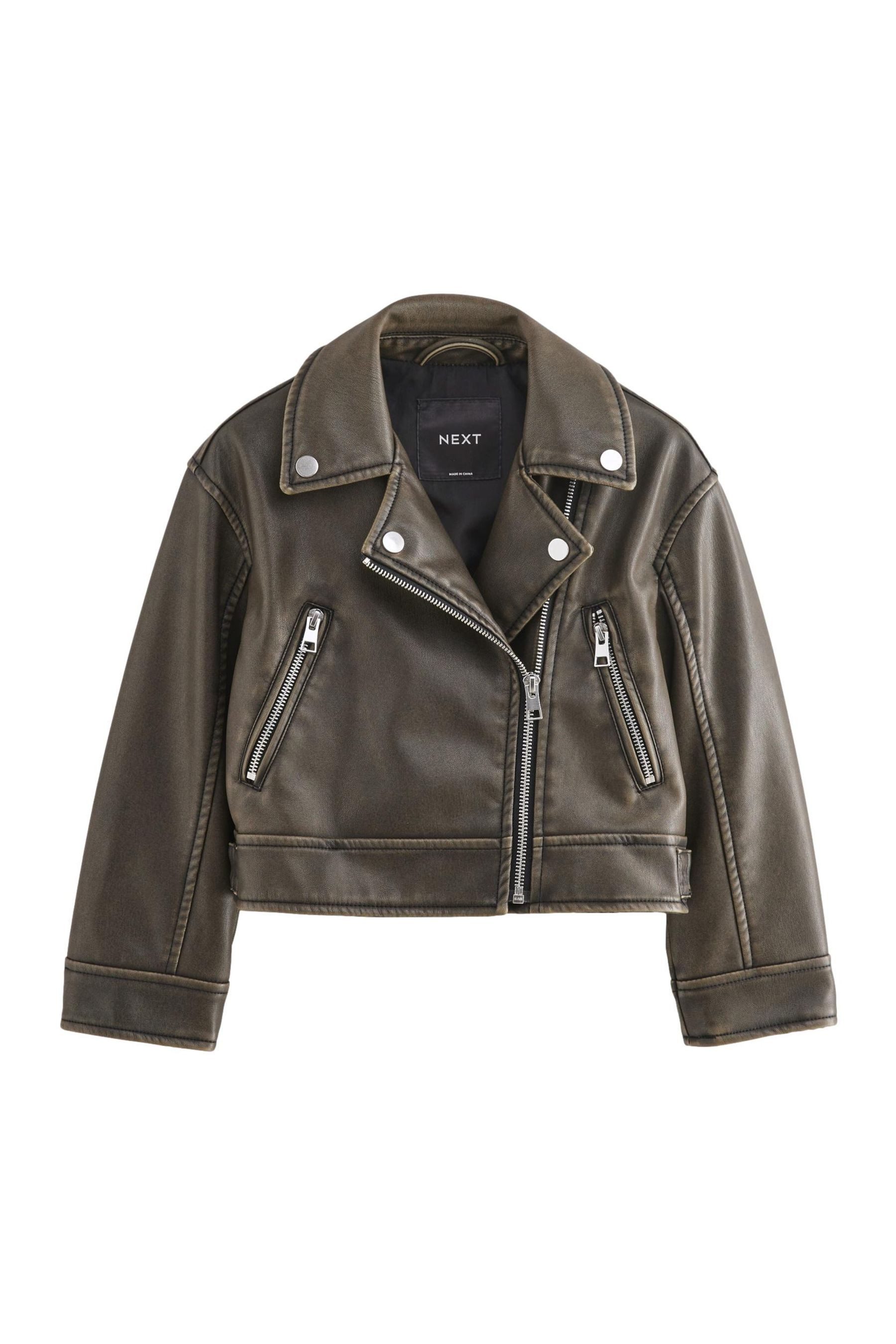 Next Lederimitatjacke Bikerjacke aus Polyurethan (1-St) günstig online kaufen