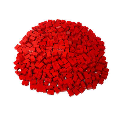 LEGO® Spielbausteine LEGO® 1x2 Steine Hochsteine Rot - 3004 NEU! Menge 50x, (Creativ-Set, 50 St), Made in Europe