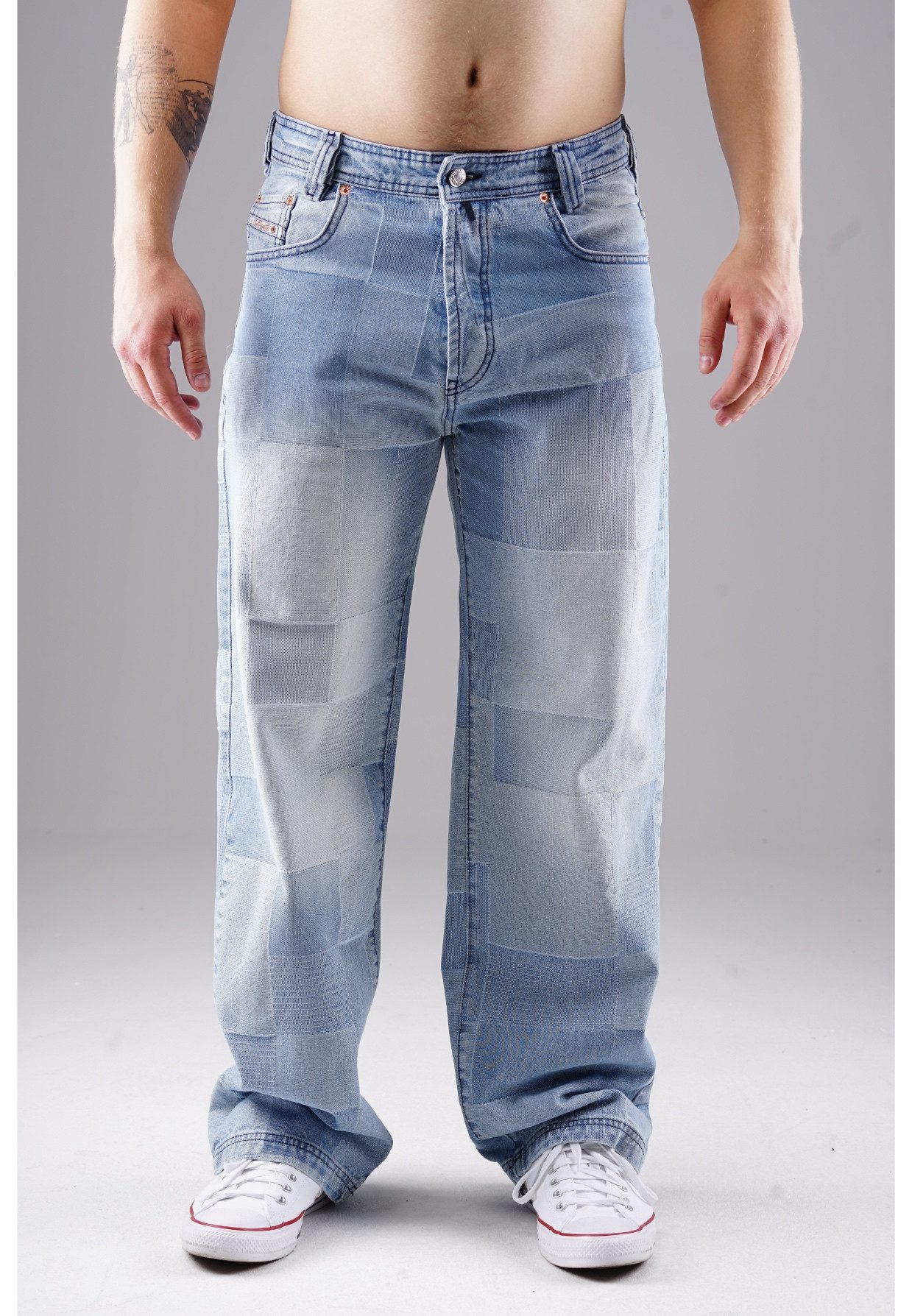 PICALDI Jeans Relax-fit-Jeans Baggy Zicco 474 Mozaik - Ash Indigo Washed De günstig online kaufen