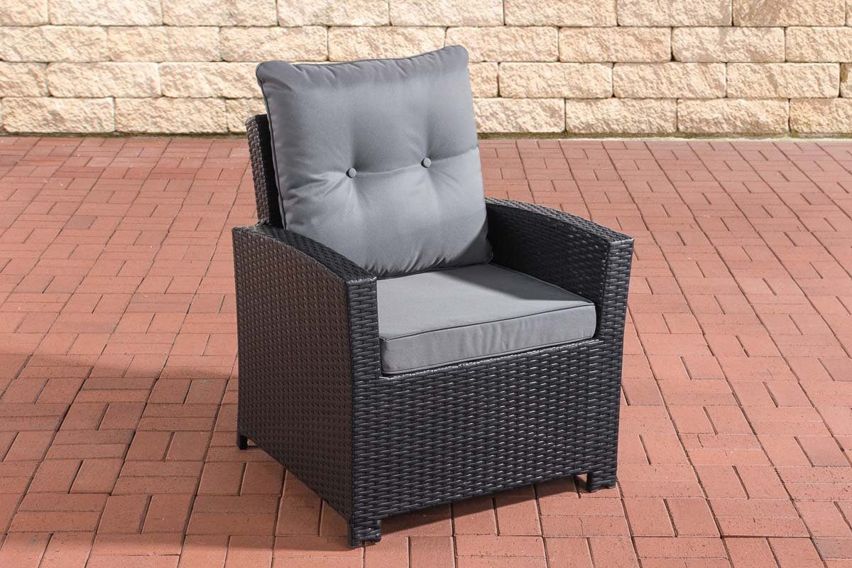 CLP Gartensessel Sessel Fisolo, mit Sitzkissen schwarz | Sessel