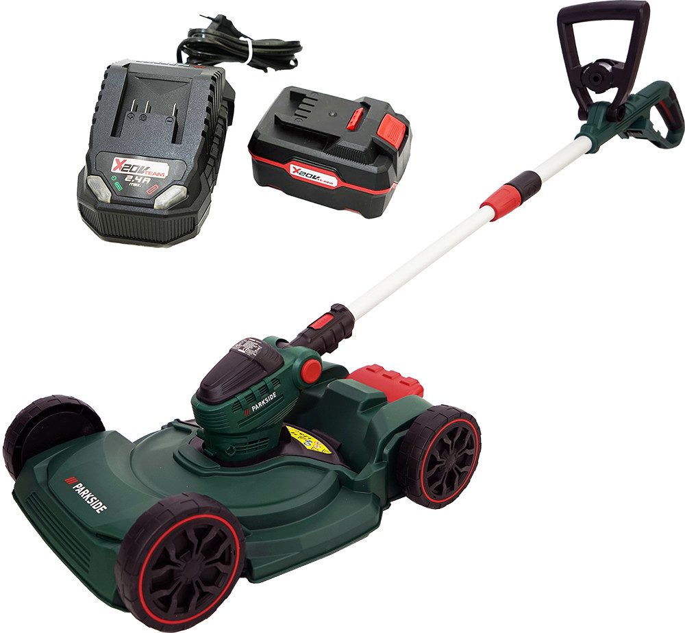 Parkside Akku-Rasentrimmer 20V 3in1 Akku Multi Rasen Trimmer PAMT 20 Kantenschneider