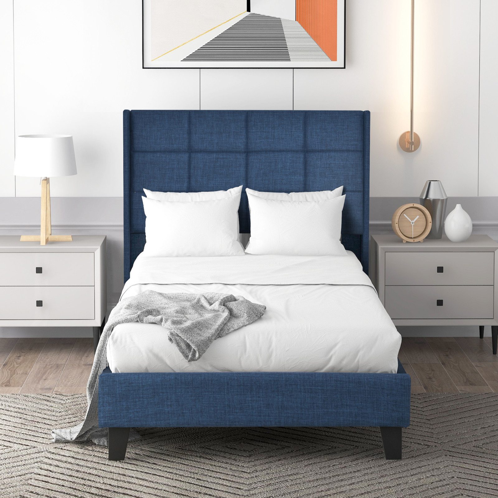 STILVORA Polsterbett 90x200 Jugendbett mit Lattenrost,Bettgestell günstig online kaufen