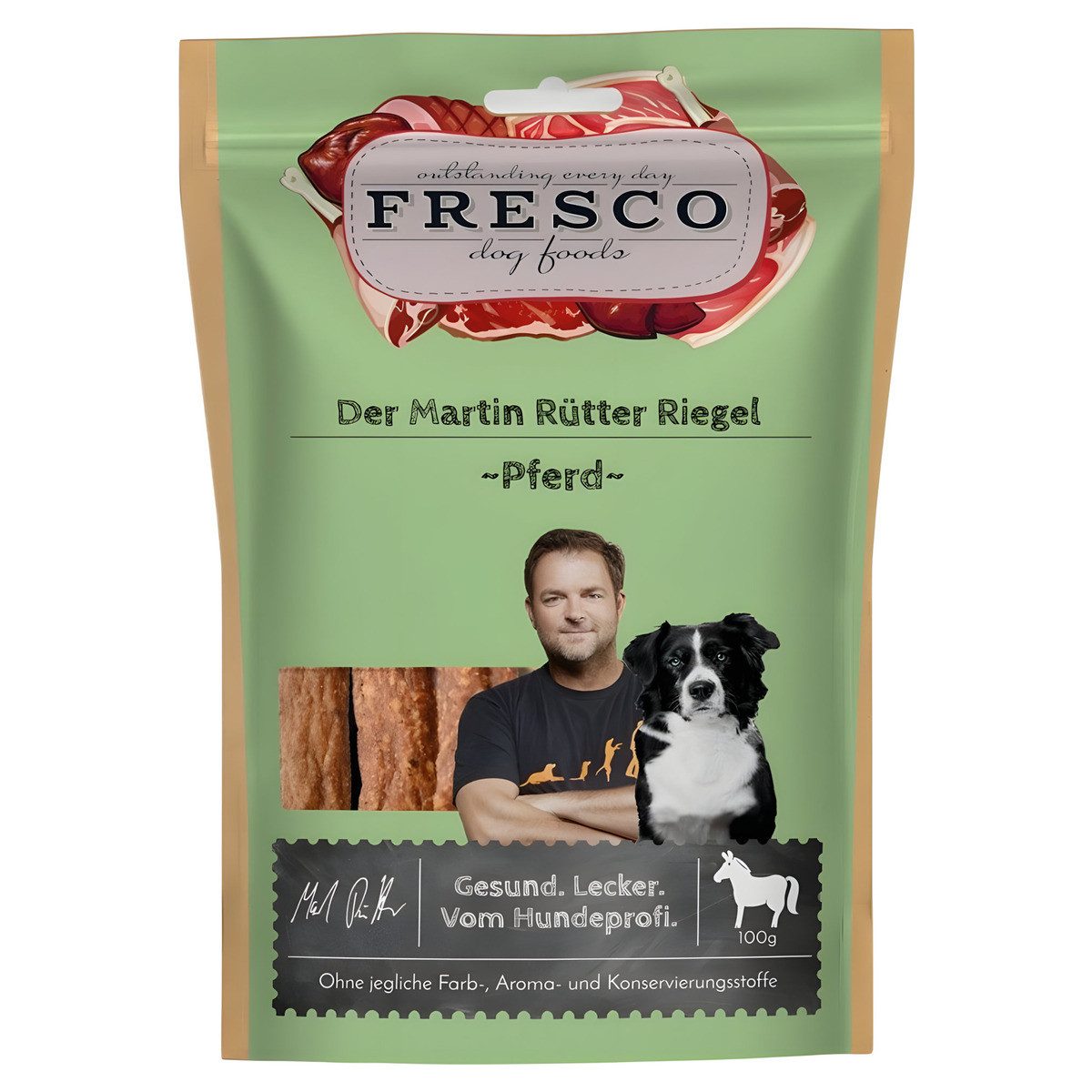 Fresco Dog Martin Rütter Riegel Pferd 100 g, Snack für: Hund