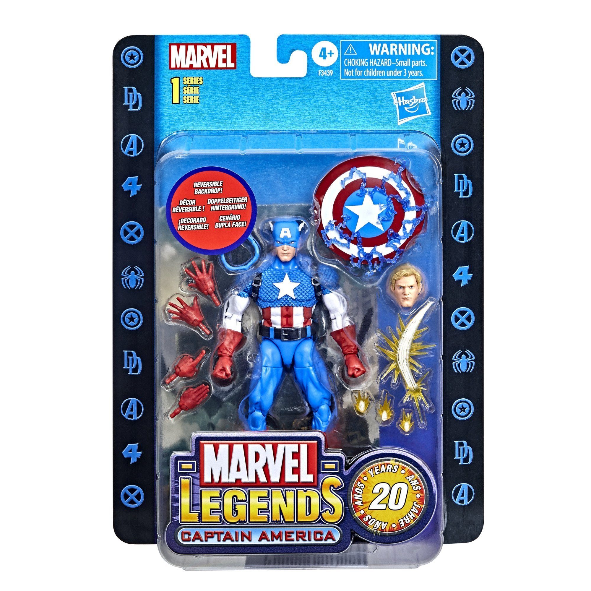 1 Jahres Edition cm, Captain - Series Hasbro - 1 Anniversary Spielfigur - America - 20 Marvel 20th Legends Series 15