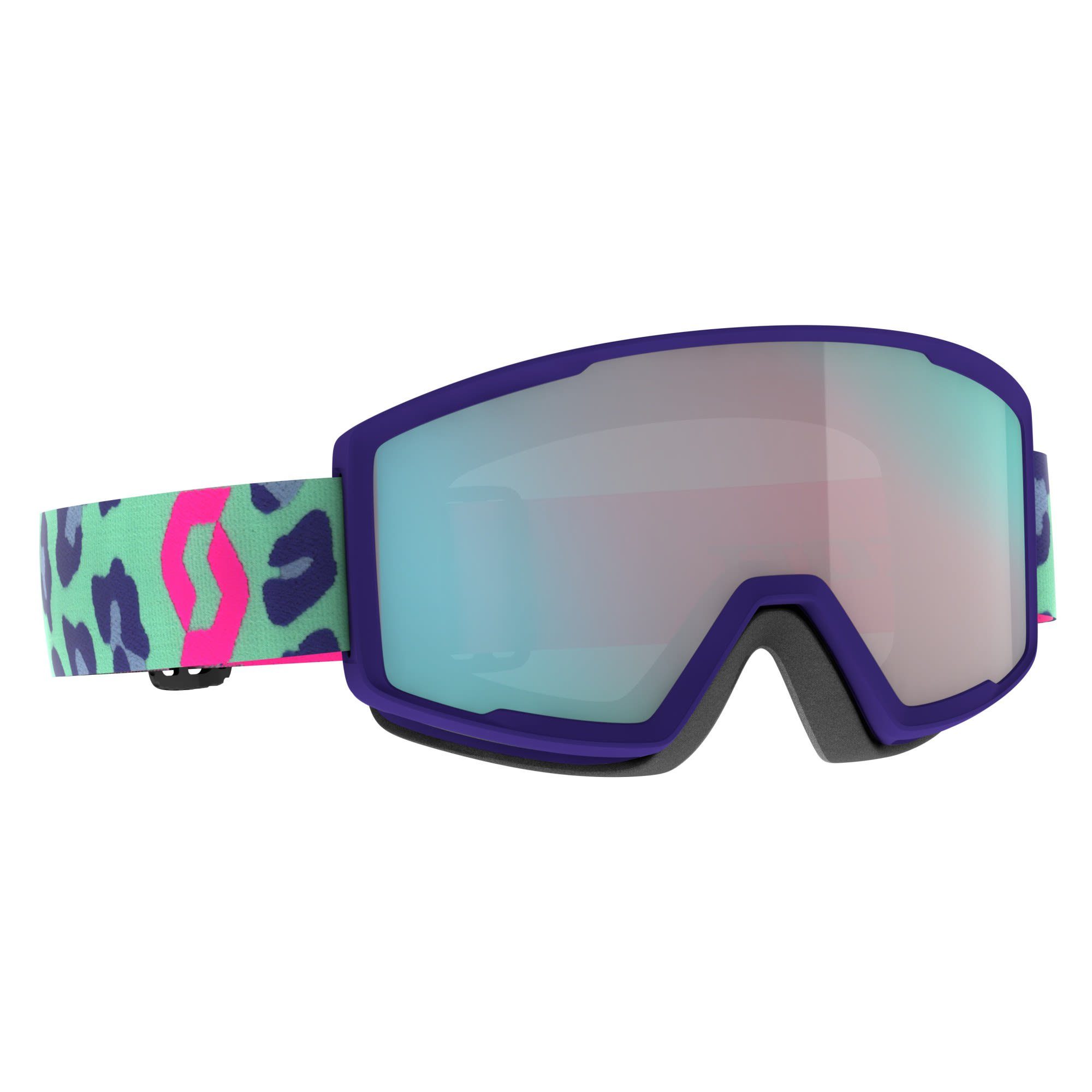 Scott Skibrille Scott Factor Pro Goggle Accessoires Mint Green - Neon Pink - Enhancer Aqua Chrome