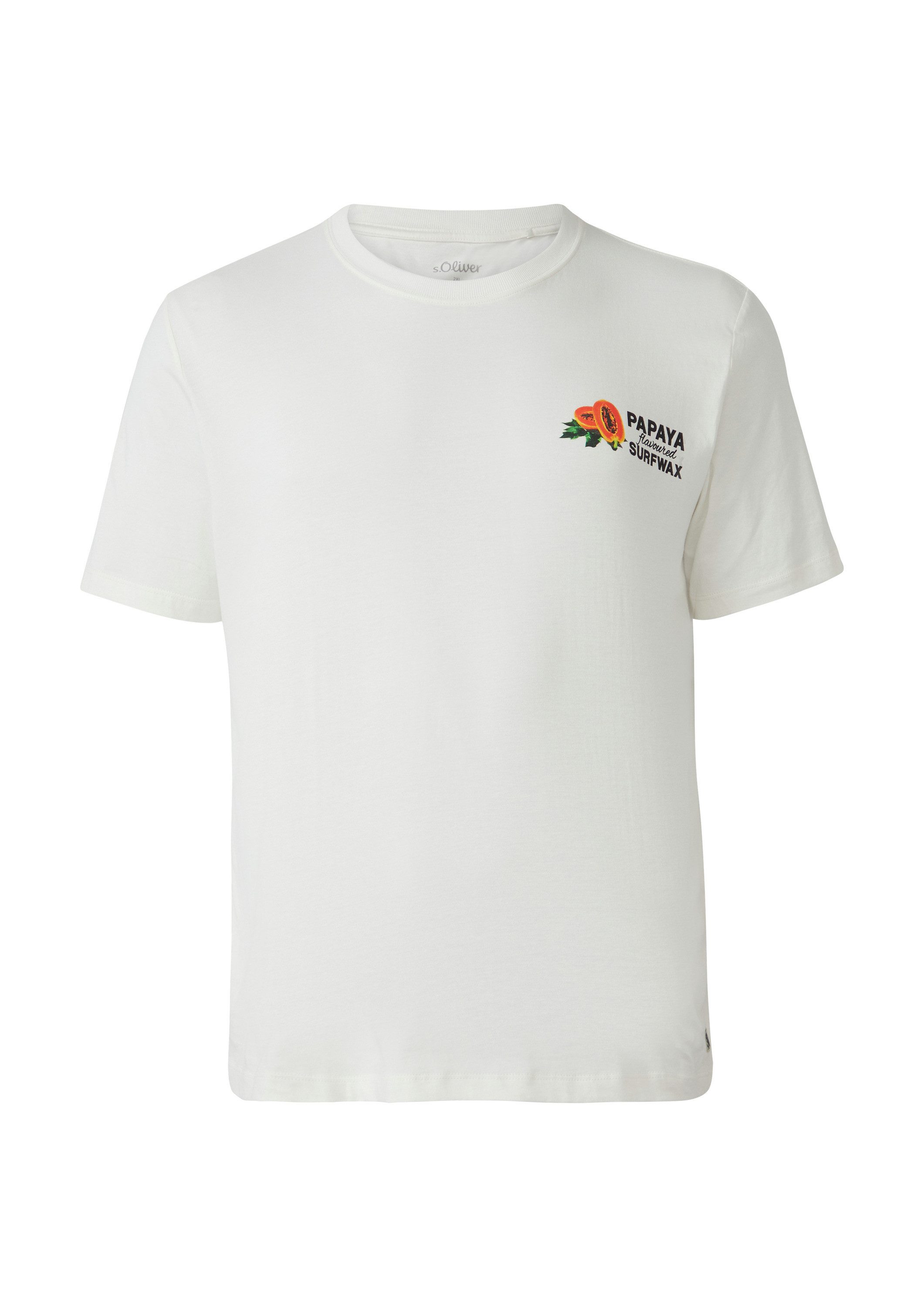 s.Oliver Kurzarmshirt T-Shirt Baumwoll-T-Shirt im Relaxed günstig online kaufen