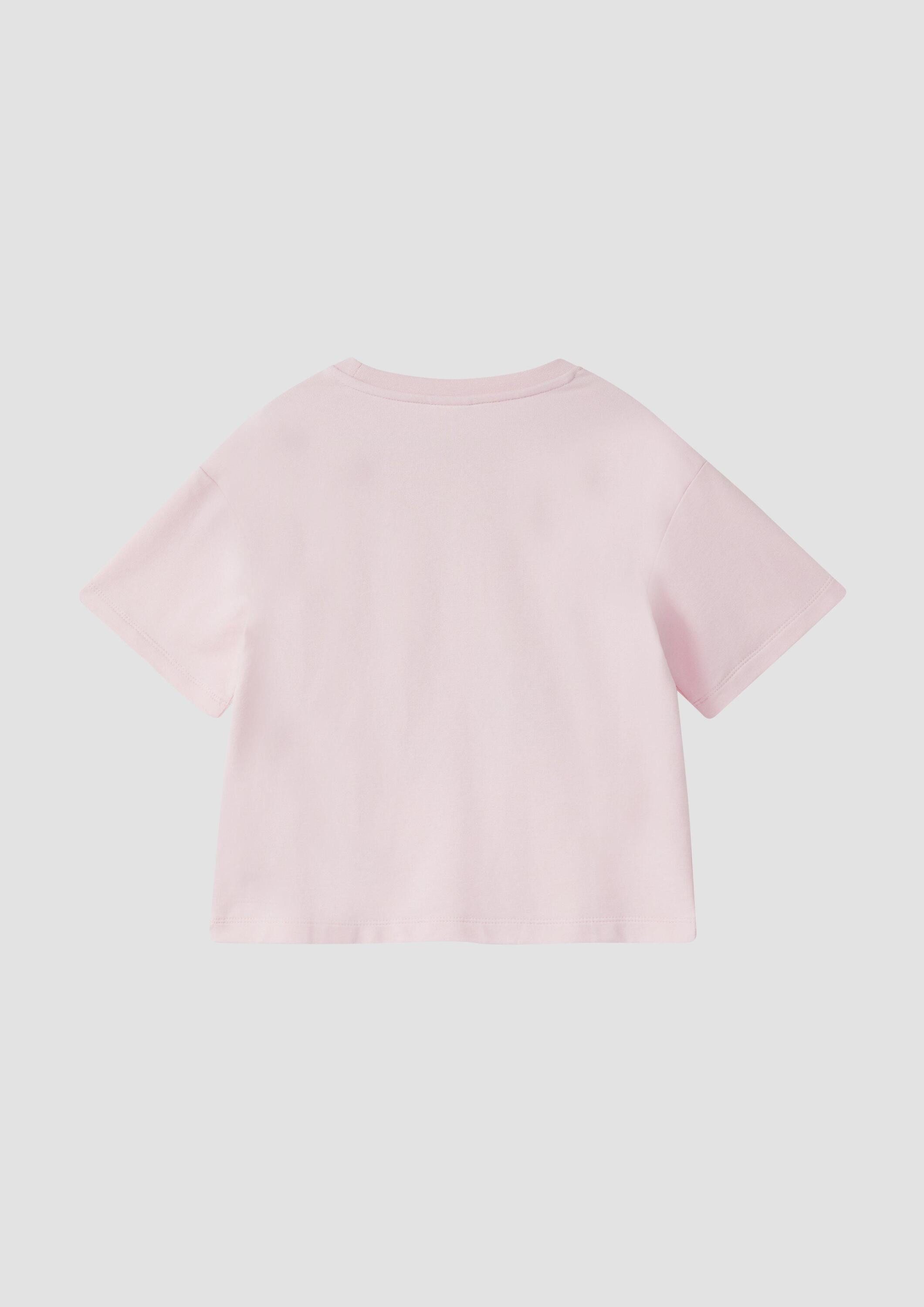 s.Oliver Kurzarmshirt T-Shirt Oversize-T-Shirt aus leichter Sweatware mit Frontprint