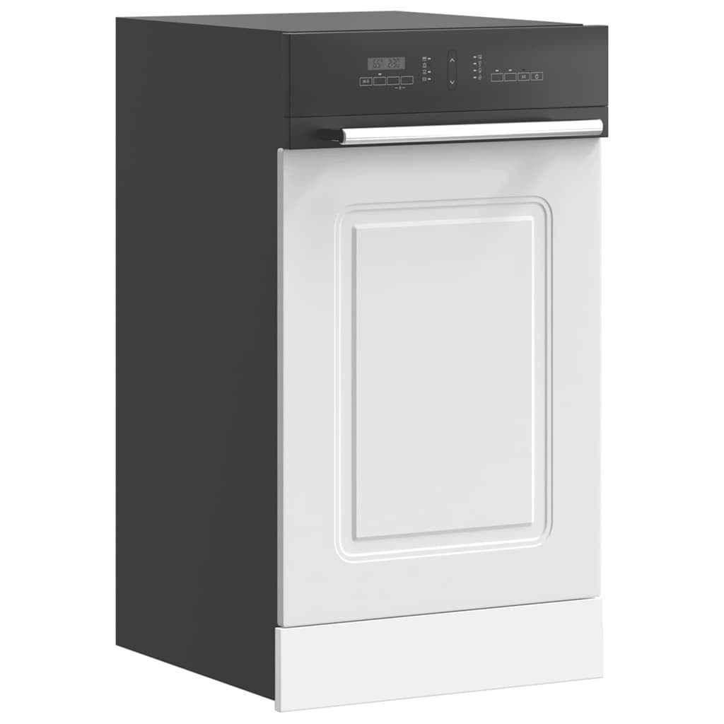 furnicato Küchenregal Geschirrspülerblende Kalmar 45 x 1,5 x 67 cm Weiß, 1-tlg., Feuchtigkeitsbeständige Küchenfront für deinen Geschirrspüler