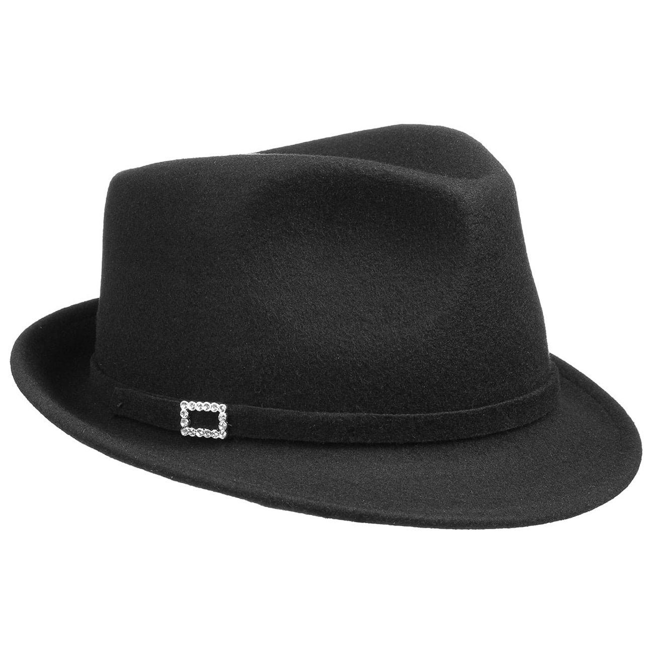 Lipodo Trilby (1-St) Damentrilby, Made in Italy schwarz