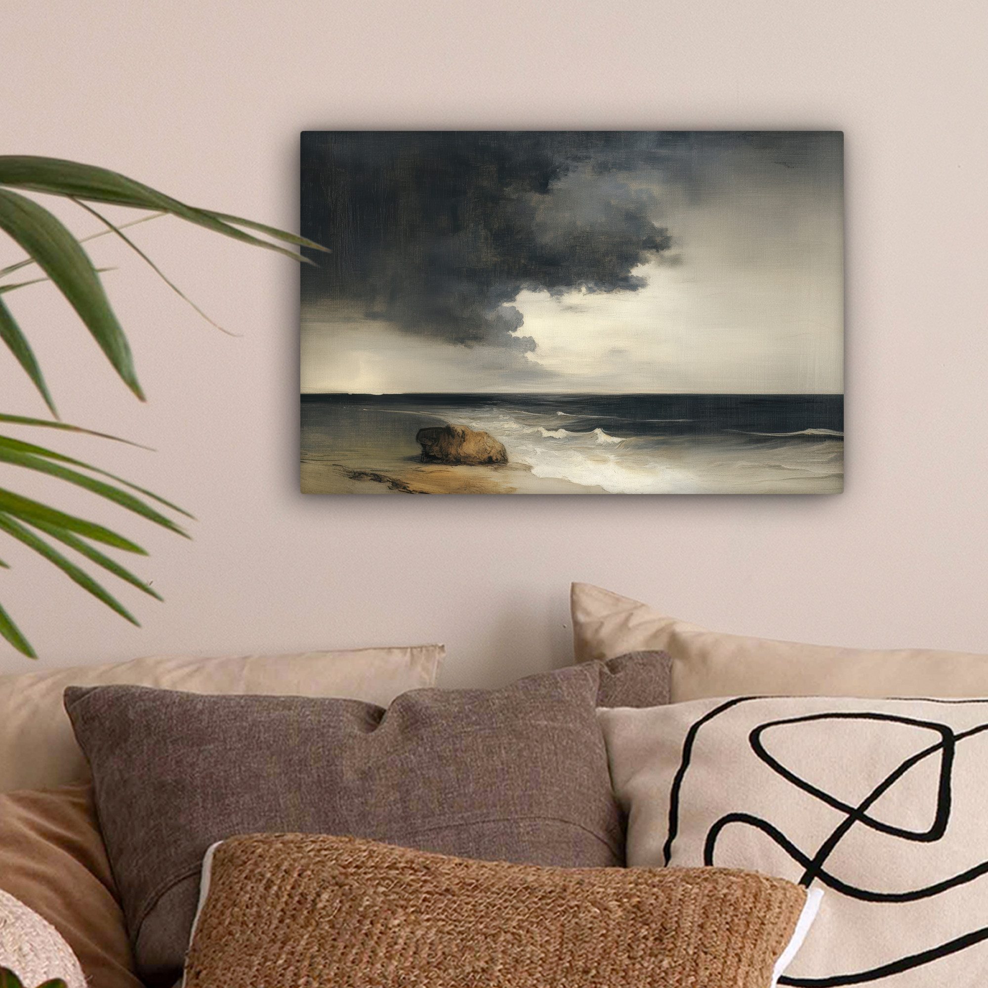 OneMillionCanvasses® Leinwandbild Küste - Wellen - günstig online kaufen