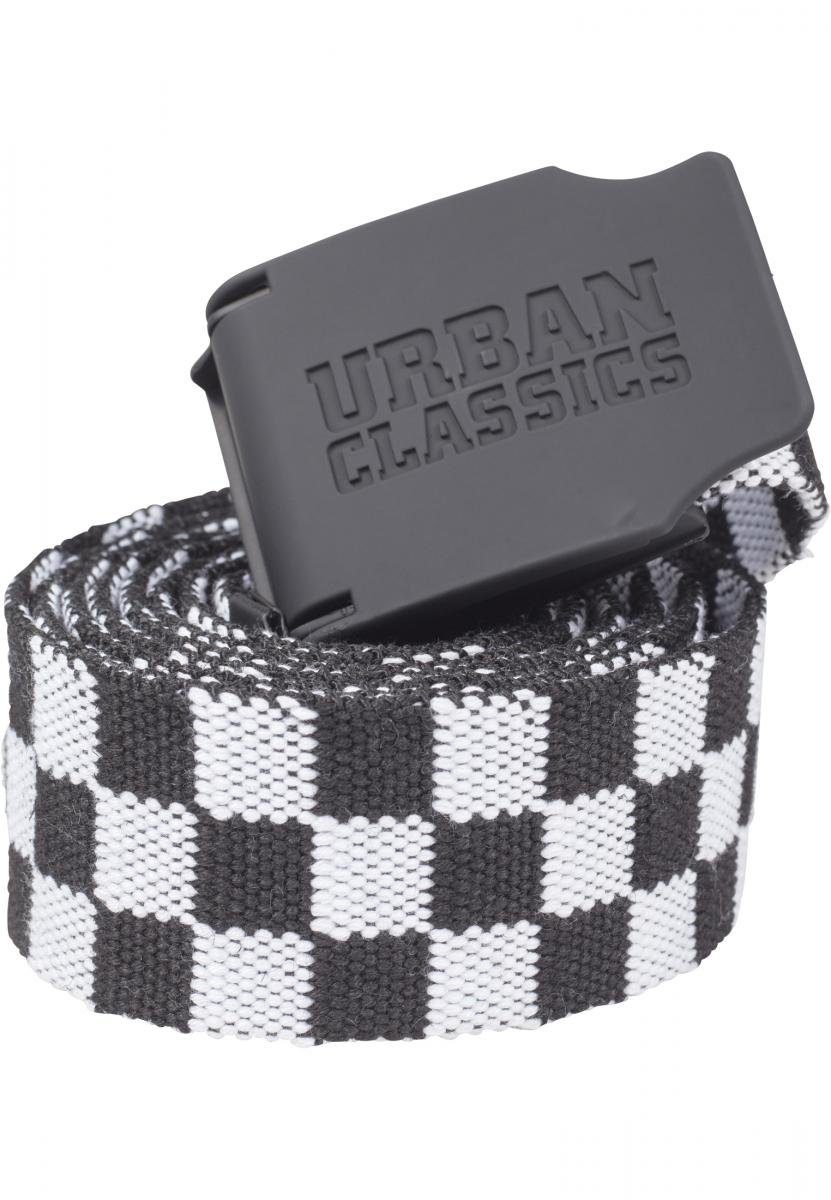 URBAN CLASSICS Hüftgürtel Accessoires UC Canvas Belt Checkerboard 150cm