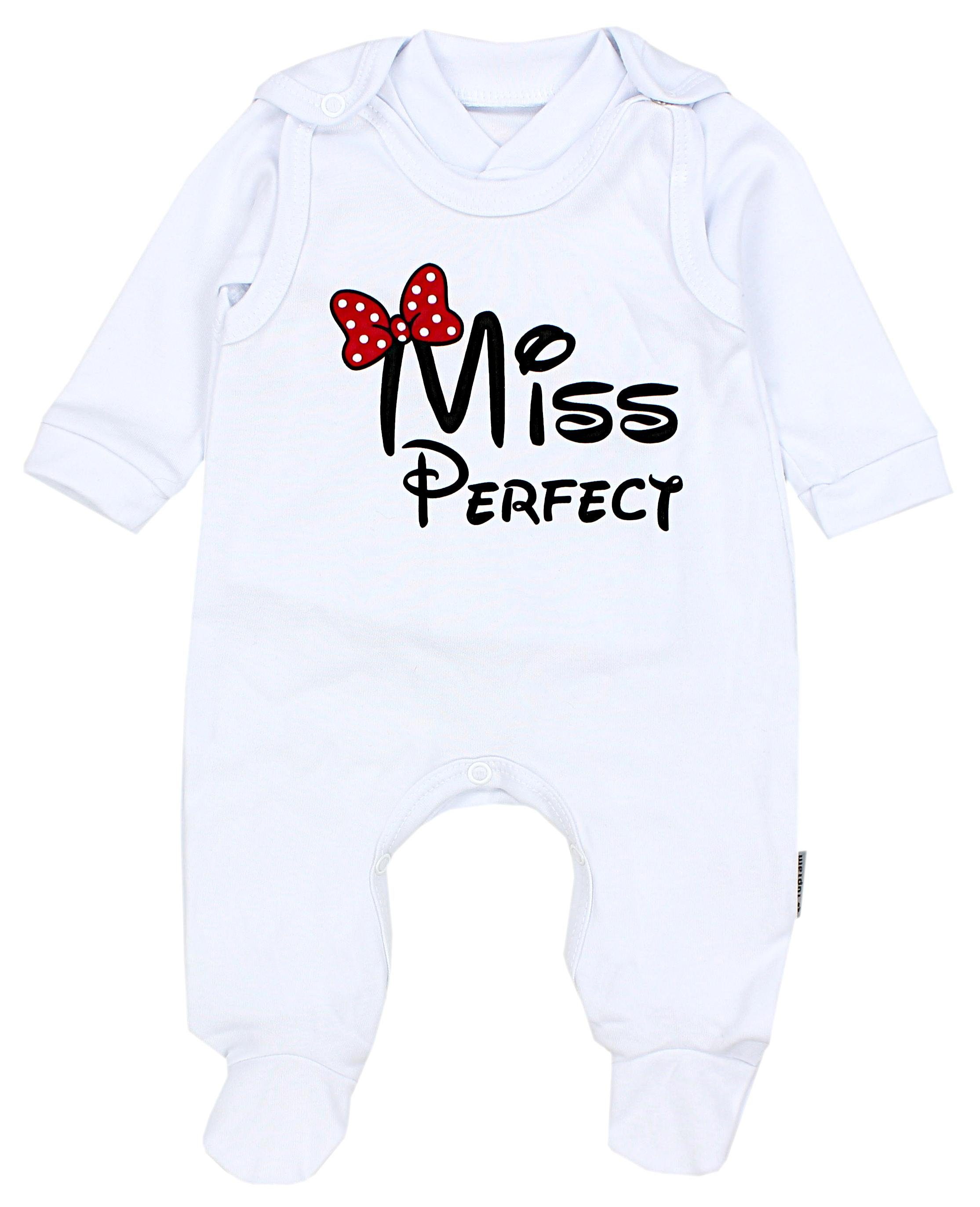 TupTam Strampler TupTam Baby Mädchen Jungen Strampler mit Langarmshirt Aufdruck Spruch