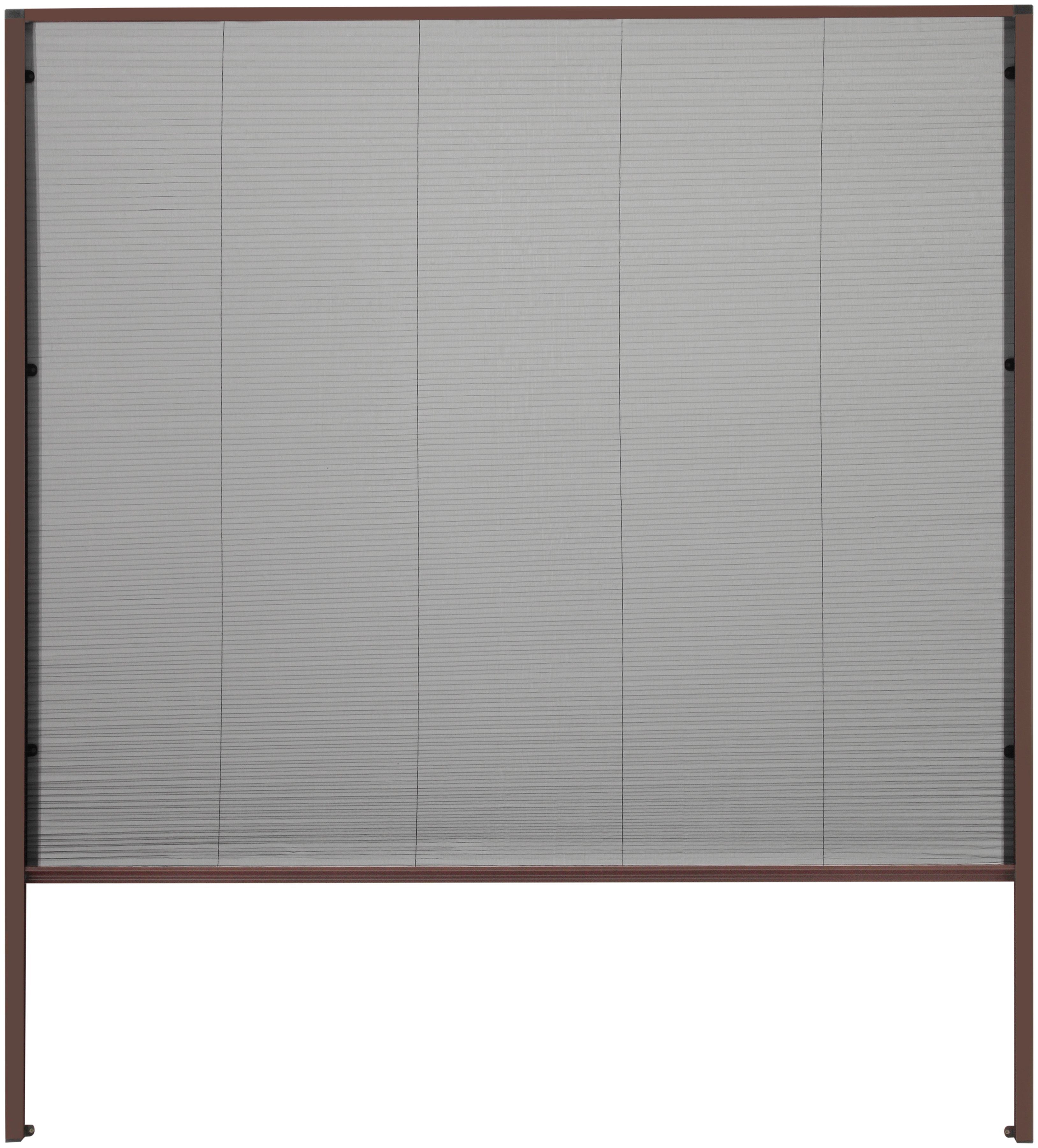 Insektenschutzrollo für Dachfenster, hecht international, transparent, verschraubt, braun/schwarz, BxH: 160x180 cm