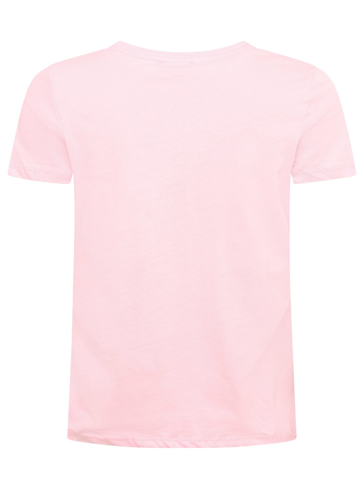Zwillingsherz T-Shirt "Good Vibes" Stickerei, Kurzarm, Rundhalsausschnitt, Baumwollmischung