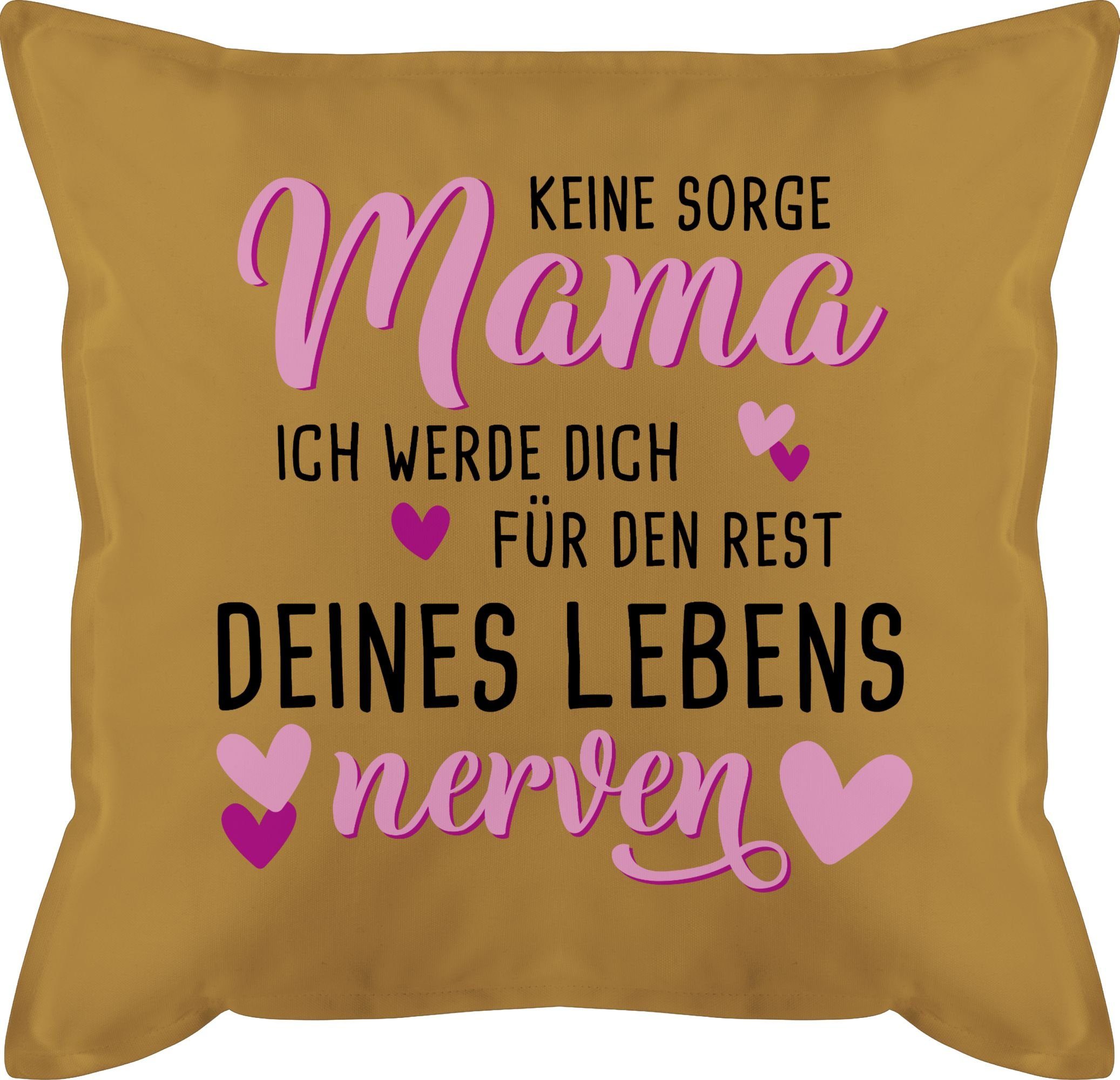 schwarz Muttertagsgeschenk Mama 3 Shirtracer Sorge Keine Dekokissen Gelb rosa,