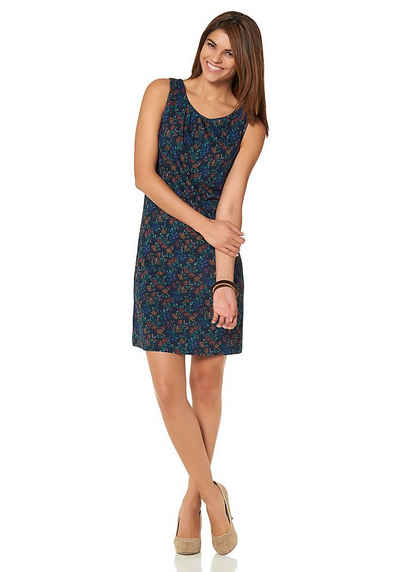 YESET Jerseykleid Jerseykleid Kleid ärmellos Blumen Muster blau Gr. 32 346960