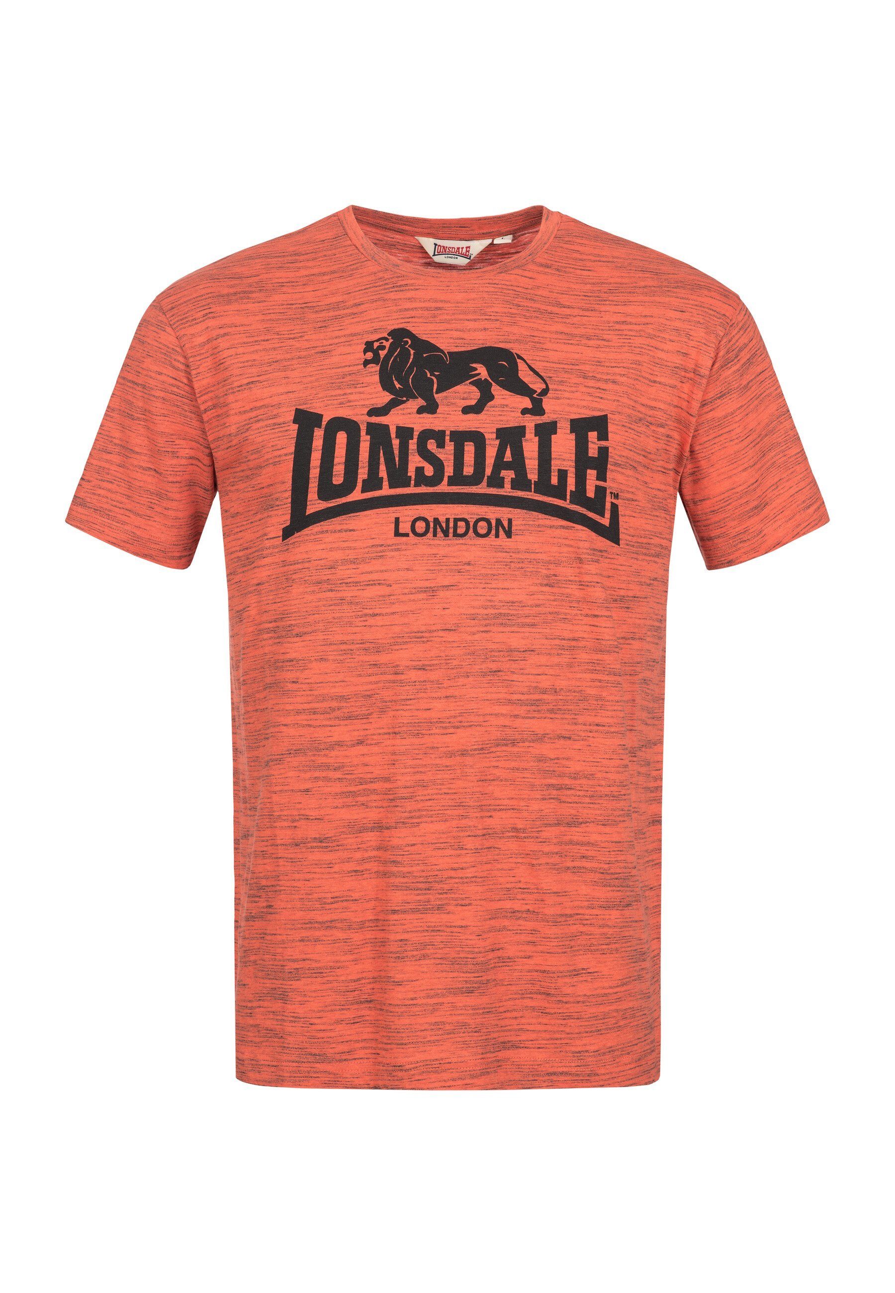 Lonsdale T-Shirt Shirt Kurzarm-T-Shirt GARGRAVE mit orange