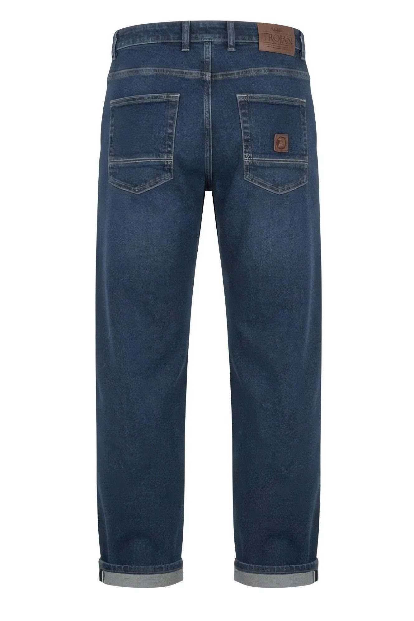Trojan Straight-Jeans Jeans Trojan TC/1022 Fronttaschen mit Trojan-Markennieten – Bild 2 von 2