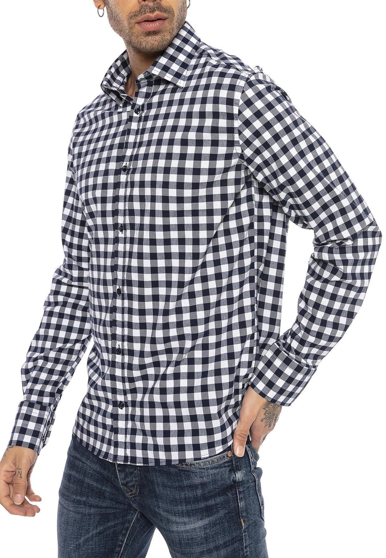 RedBridge Karohemd Casual Plaid Modern Fit günstig online kaufen