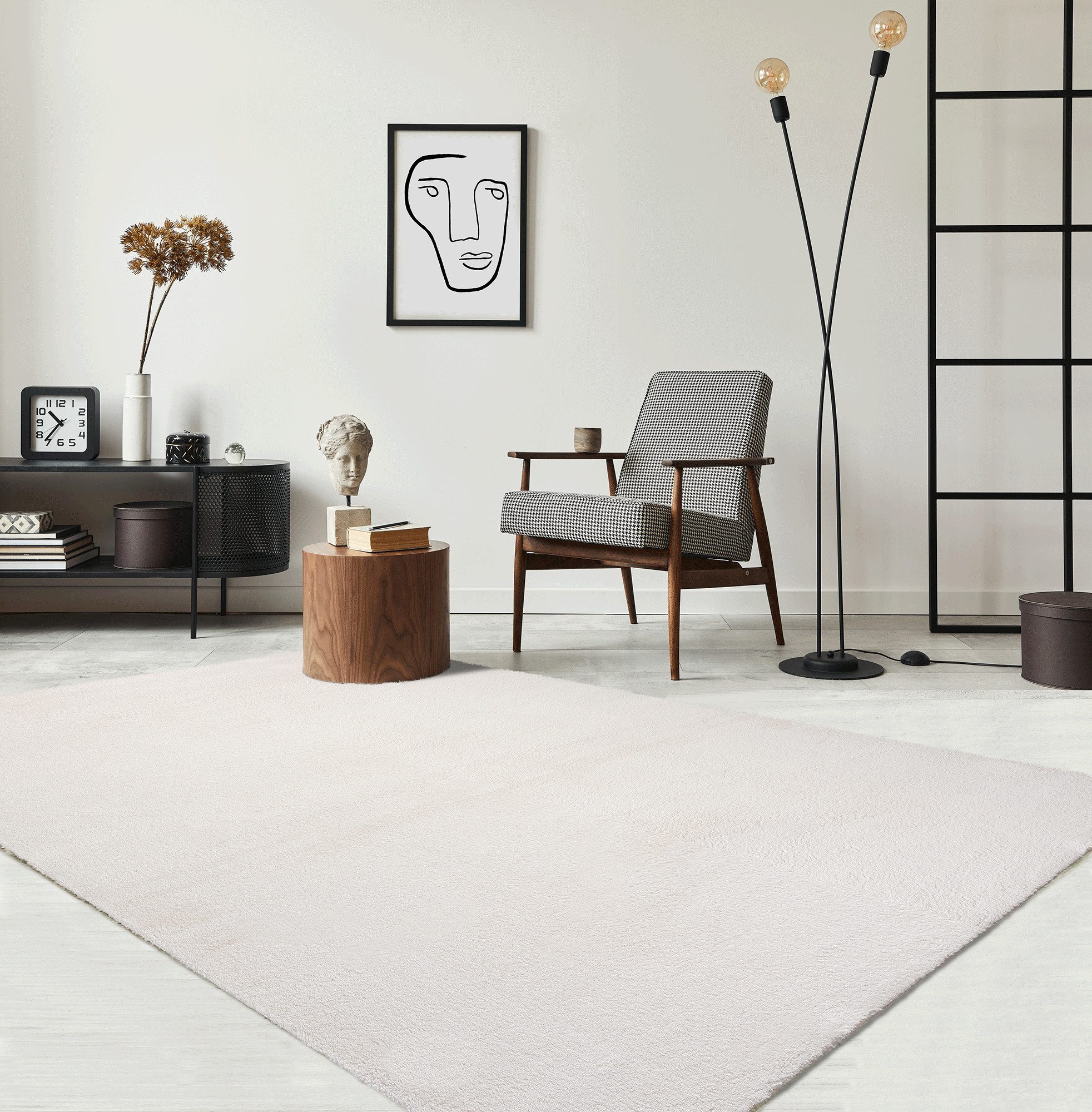 the carpet Teppich Relax, rechteckig, Höhe: 16 mm, waschbarer Wohnzimmer Te günstig online kaufen