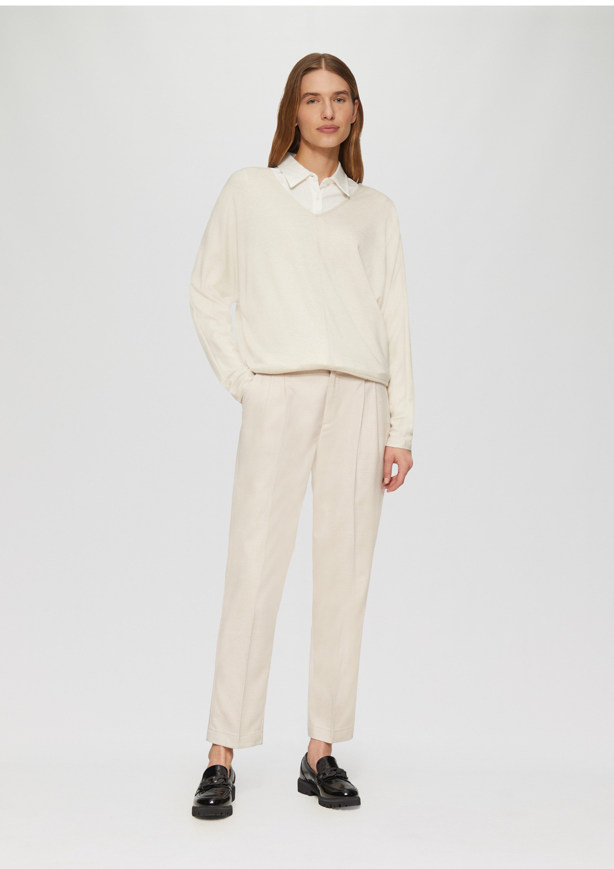 s.Oliver 7/8-Hose Hose Twill-Hose mit Bundfalte günstig online kaufen