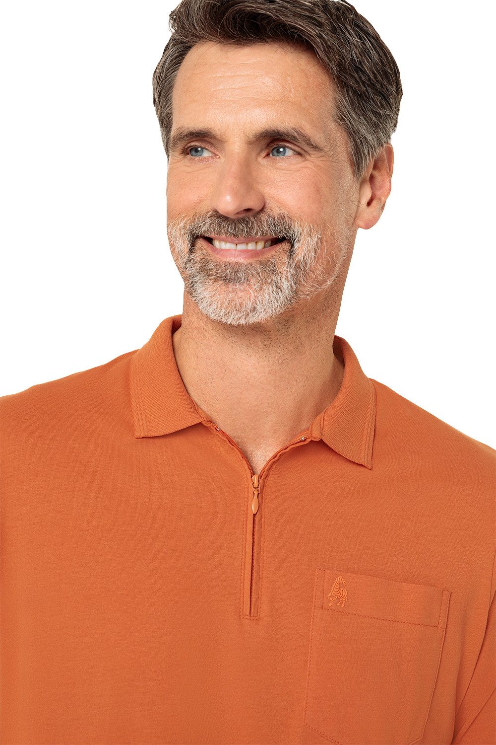 Jacques Britt Langarm-Poloshirt Superweich mit hohem Baumwoll-Anteil