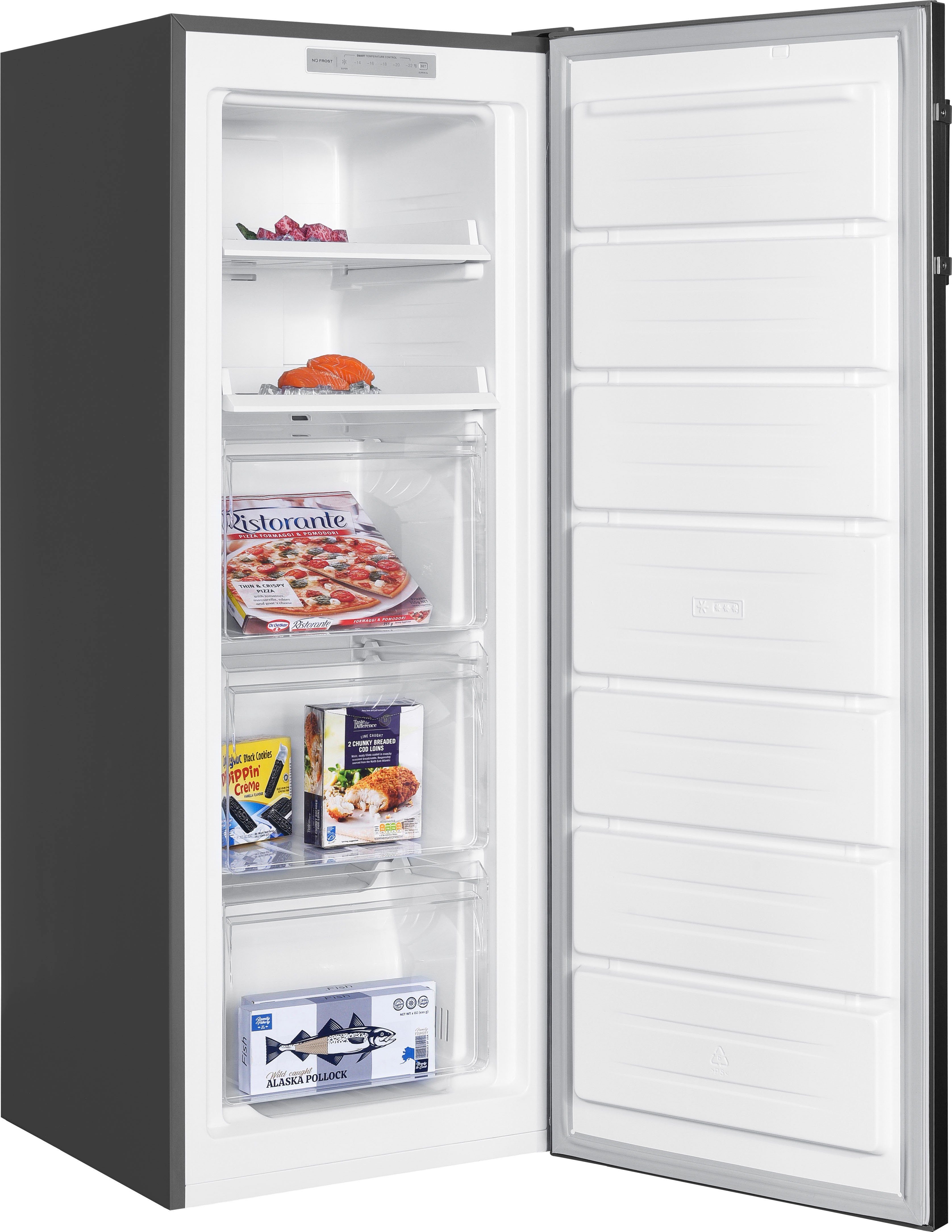 Hanseatic Gefrierschrank HGS14355CNFI, 143 cm hoch, 54 cm breit, NoFrost, Schnellgefrierfunktion, Türalarm