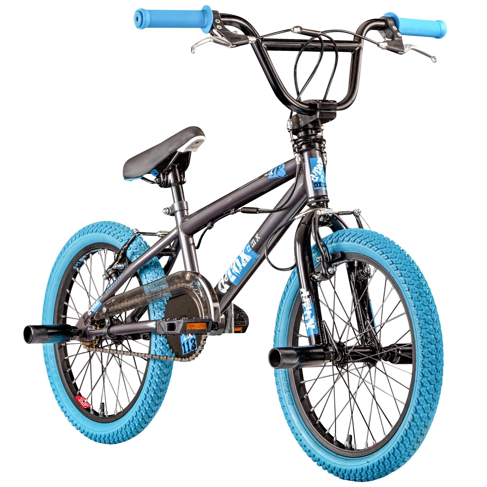 deTOX BMXRad »Freestyle«, 1 Gang, ohne Schaltung, 18 Zoll Kinder Fahrrad ab 115 cm mit 4 Pegs