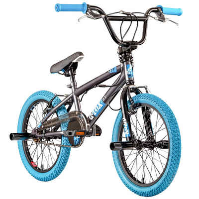 deTOX BMX-Rad »Freestyle«, 1 Gang, ohne Schaltung, 18 Zoll Kinder Fahrrad ab 115 cm mit 4 Pegs 360° Rotor unisex Mädchen Jungen Kinderbmx