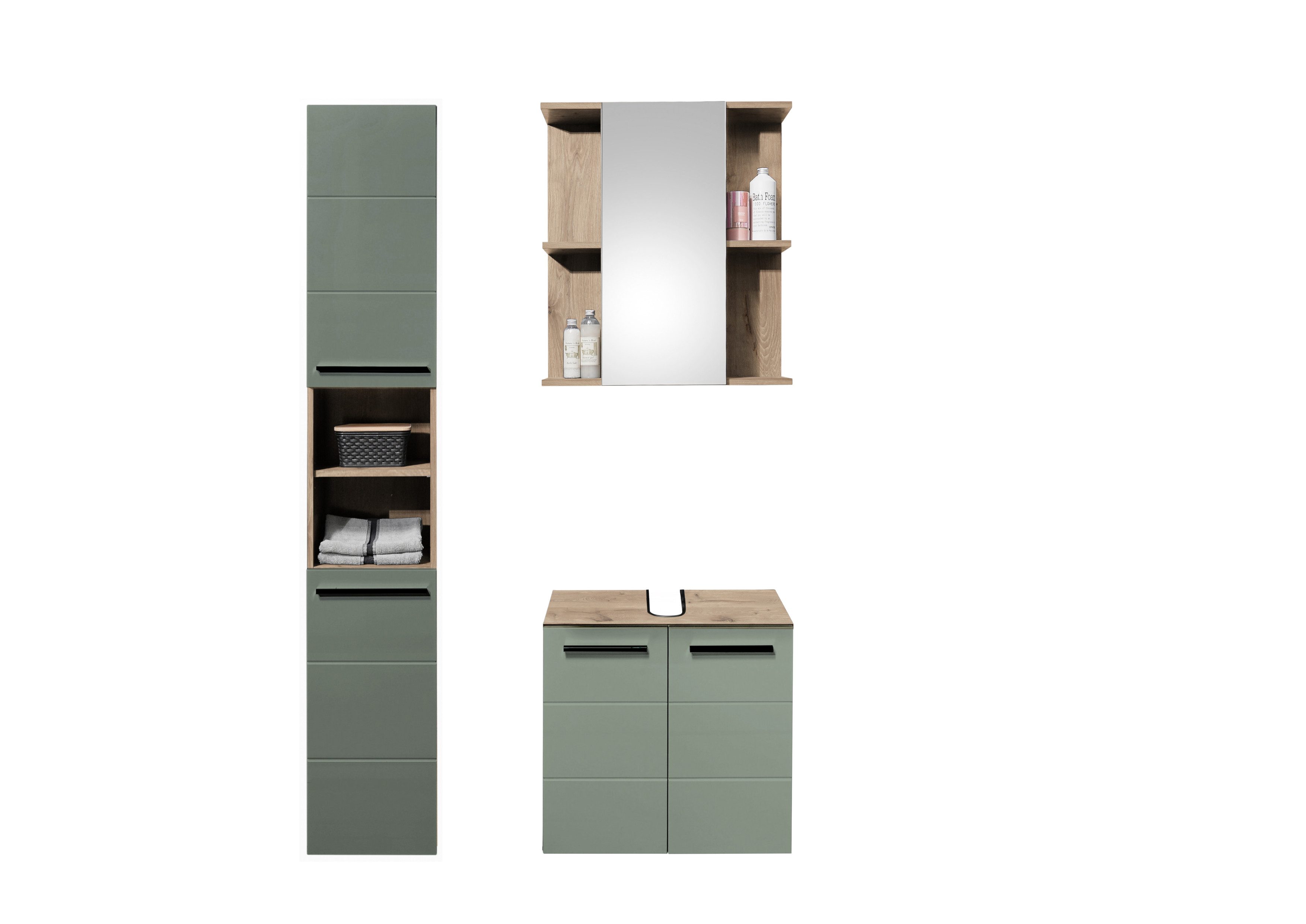 moebel-dich-auf Badmöbel-Set Vail, (Set 2, Hochschrank, günstig online kaufen