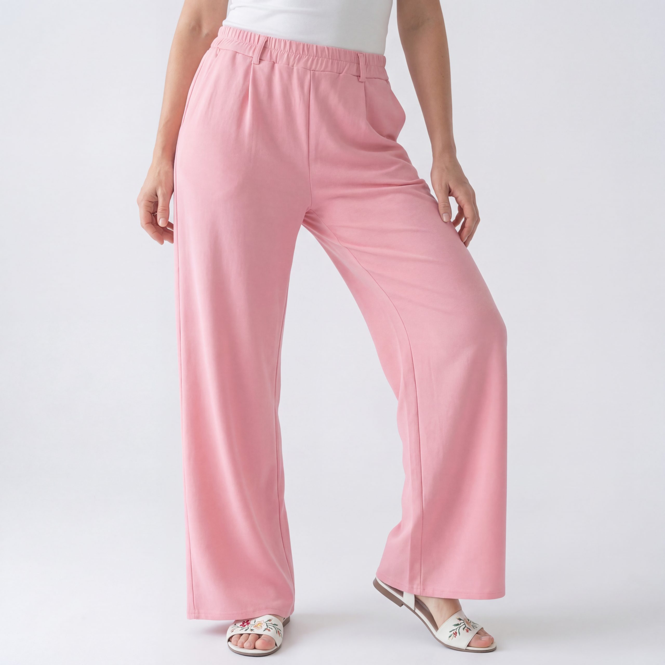 OriginalYou Culotte Damen Culotte Wide Leg Freizeithose leichte Sommerhose mit Stretchbund, erhältlich in Größe 36 bis 44