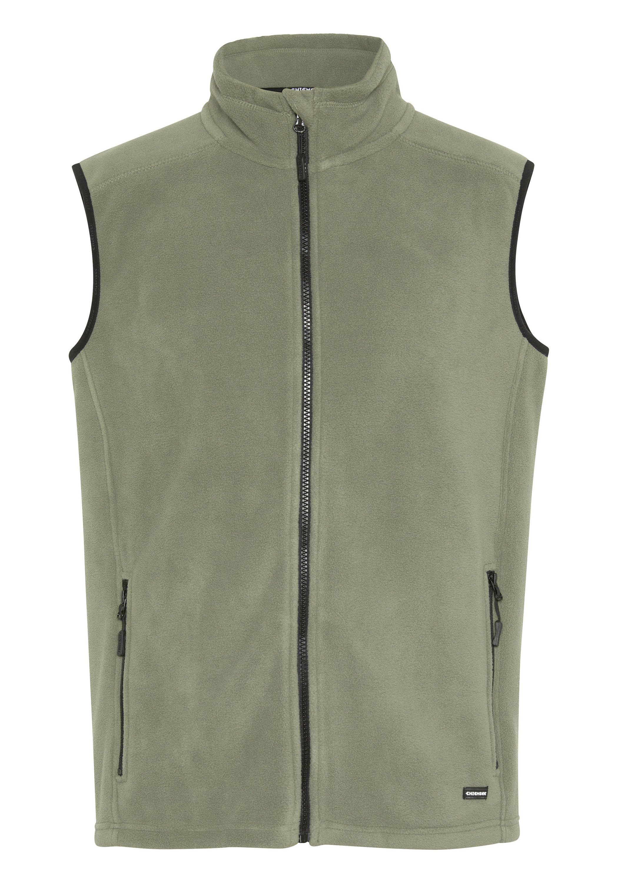 Fleeceweste Fleece-Weste mit Label-Motiv hinten 1