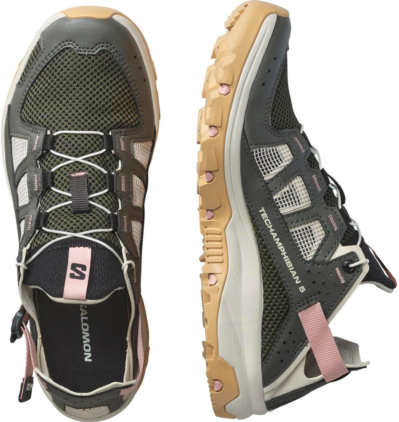 Salomon SHOES TECHAMPHIBIAN 5 W Peat/Rainy/Hyma 000 Outdoorsandale