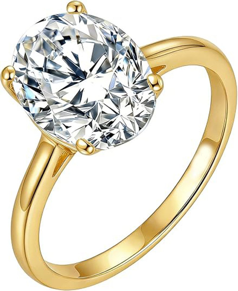 Jumpeak Diamantring 3ct VS1,lab grown diamant ring,verlobungsring,damen geschenk, 2EX Eheringe,liebes geschenk für sie,geschenk ideen für frau,14K Gold